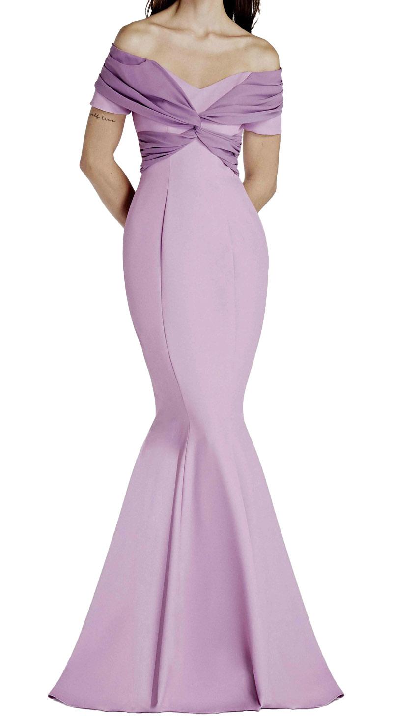 ALESSANDRO LEGORA Abito Alessandro Legora donna AT10624 glicine lungo a sirena AT106 24