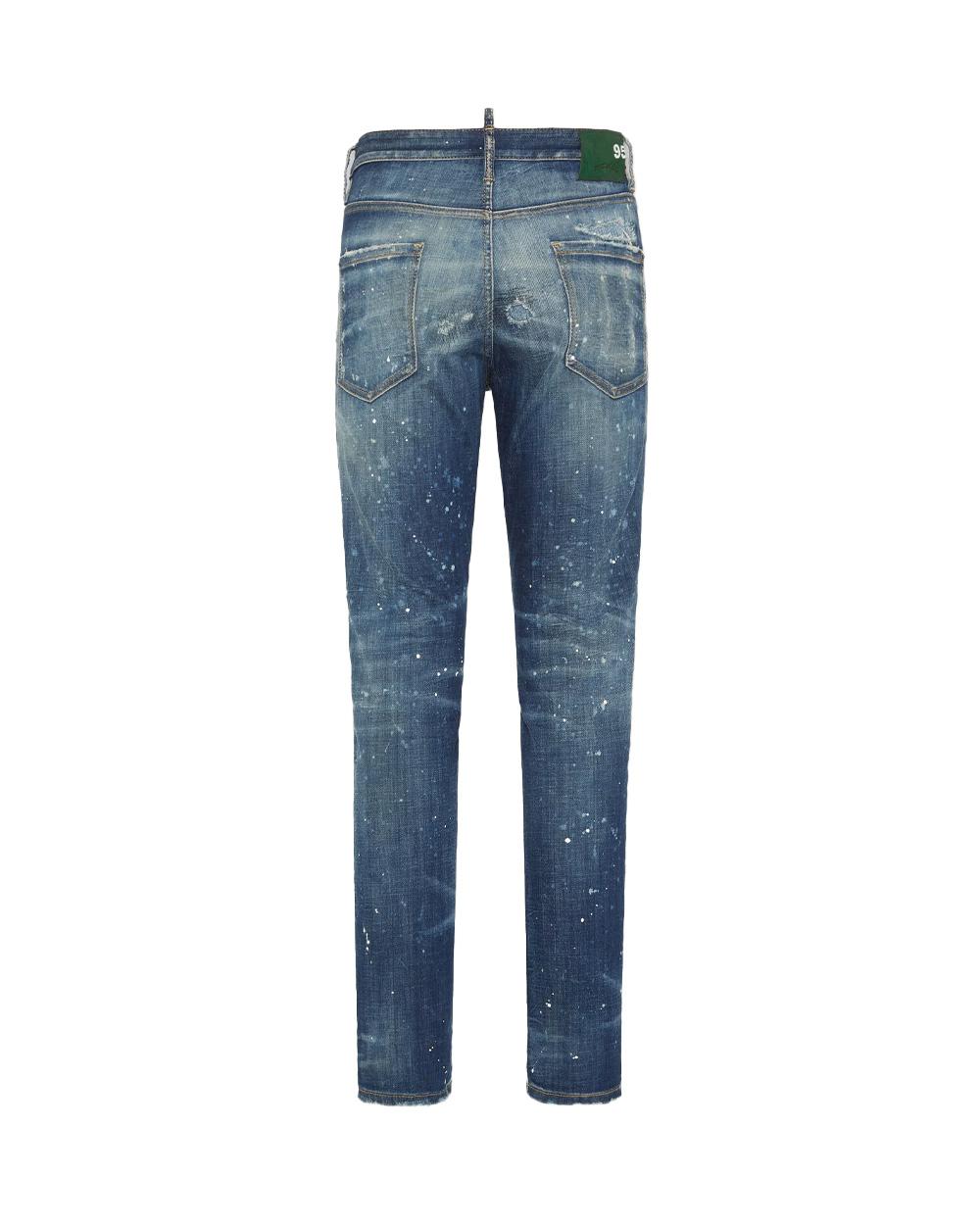 DSQUARED2 Jeans DSQUARED2 uomo S74LB1722D30010 Blu denim cotone stretch lavaggio medio slim S74LB1722D30010 470