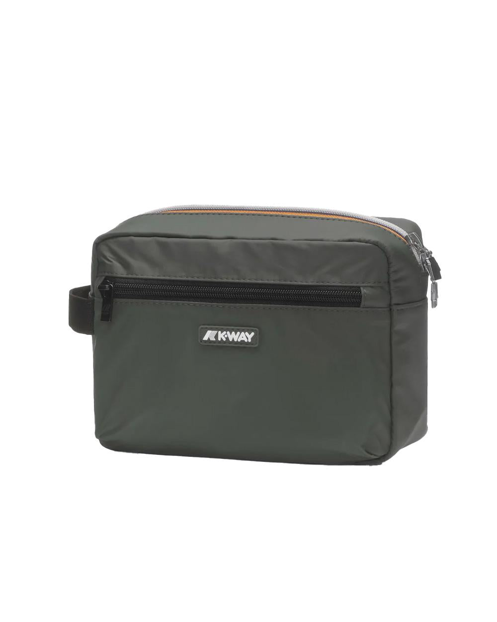 K-WAY Pochette K-WAY unisex K4127TW DEMU Verde impermeabile idrorepellente antivento tasca K4127TW WMR