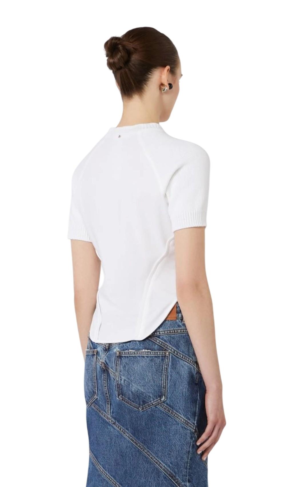 SPORTMAX Maglia Sportmax donna 2612941045600 001 Egrege stretch Bianco<BR/> 2612941045600 001