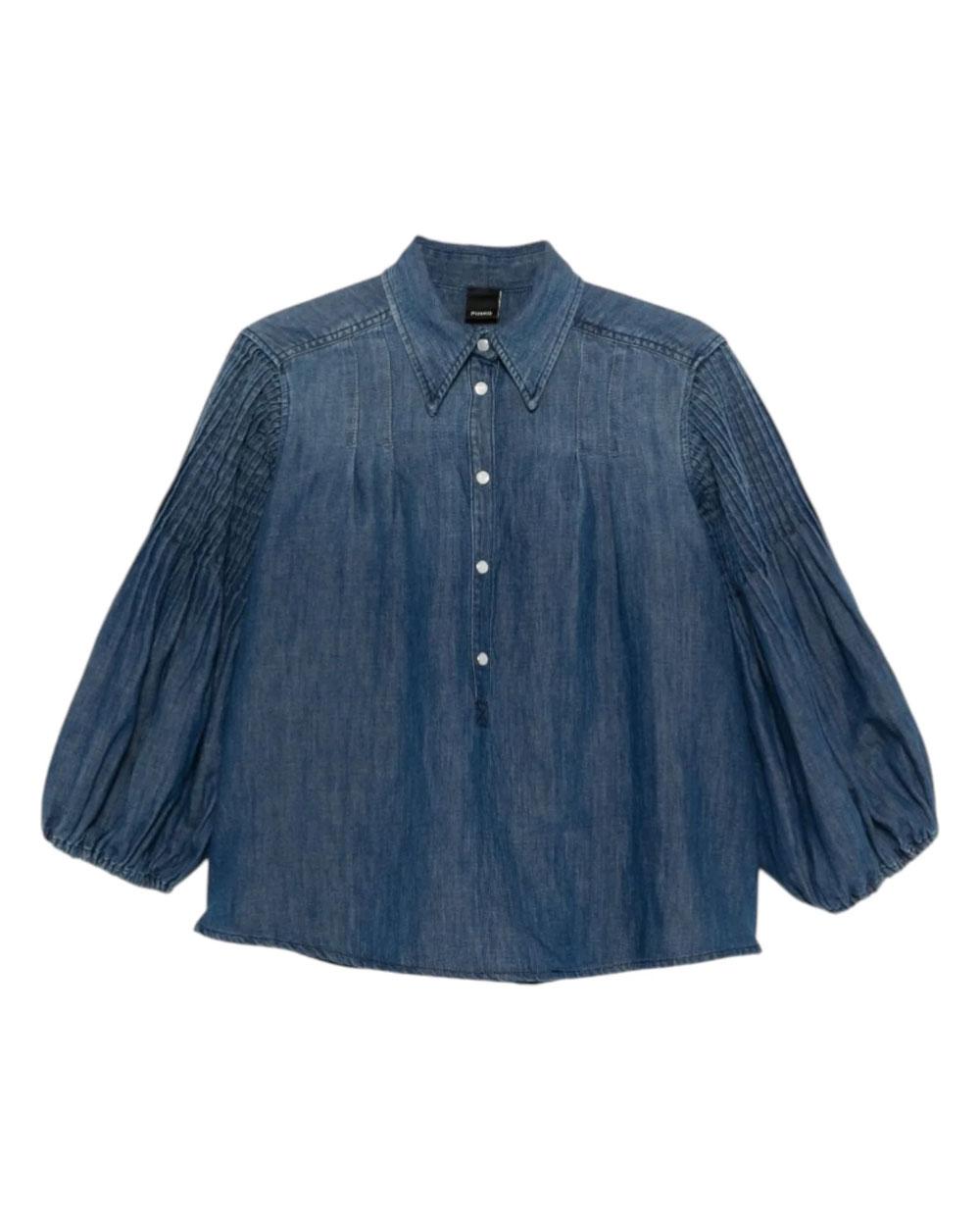PINKO Camicia Pinko donna 106402A33J Mazzo di fiori denim blu<BR/><BR/> 106402A33J PJL
