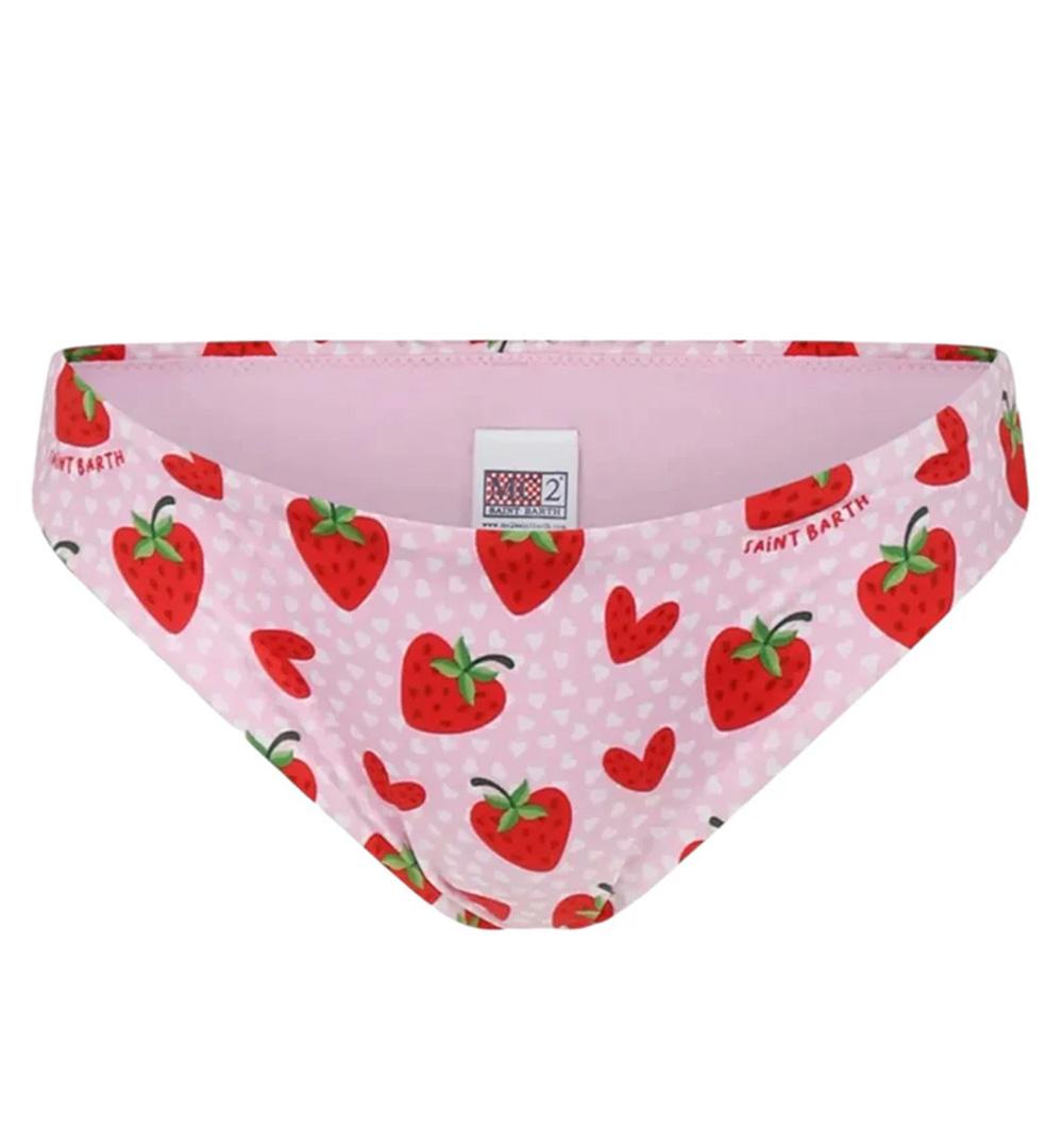 MC2 SAINT BARTH Costume bambina Madame MC2 Saint Barth 01257H Rosa slip nylon stampa lovely traw all over fiocco MADAME01257H 21
