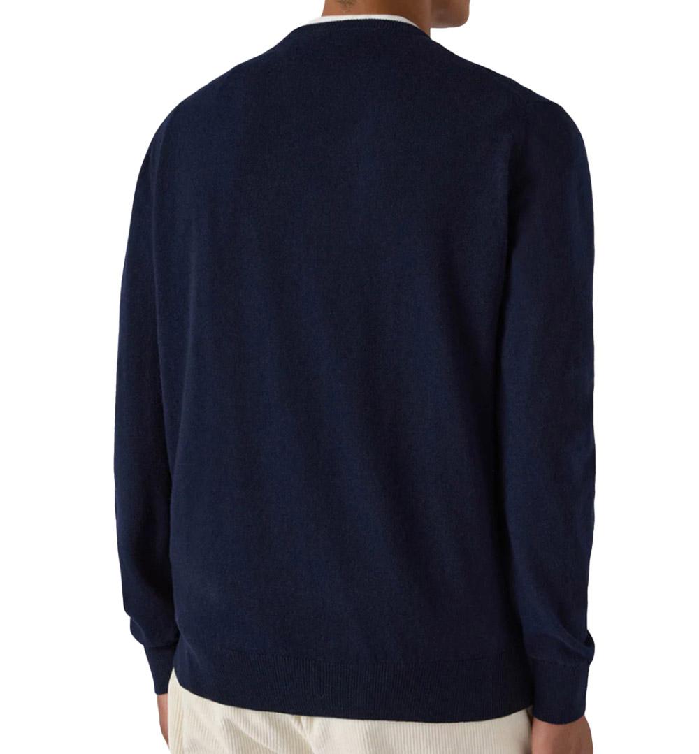 MC2 SAINT BARTH Maglione Mc2 Saint Barth uomo REGE008TEX000100017I61 regent merinocash blu REGE008 TEX0001 00017I 61