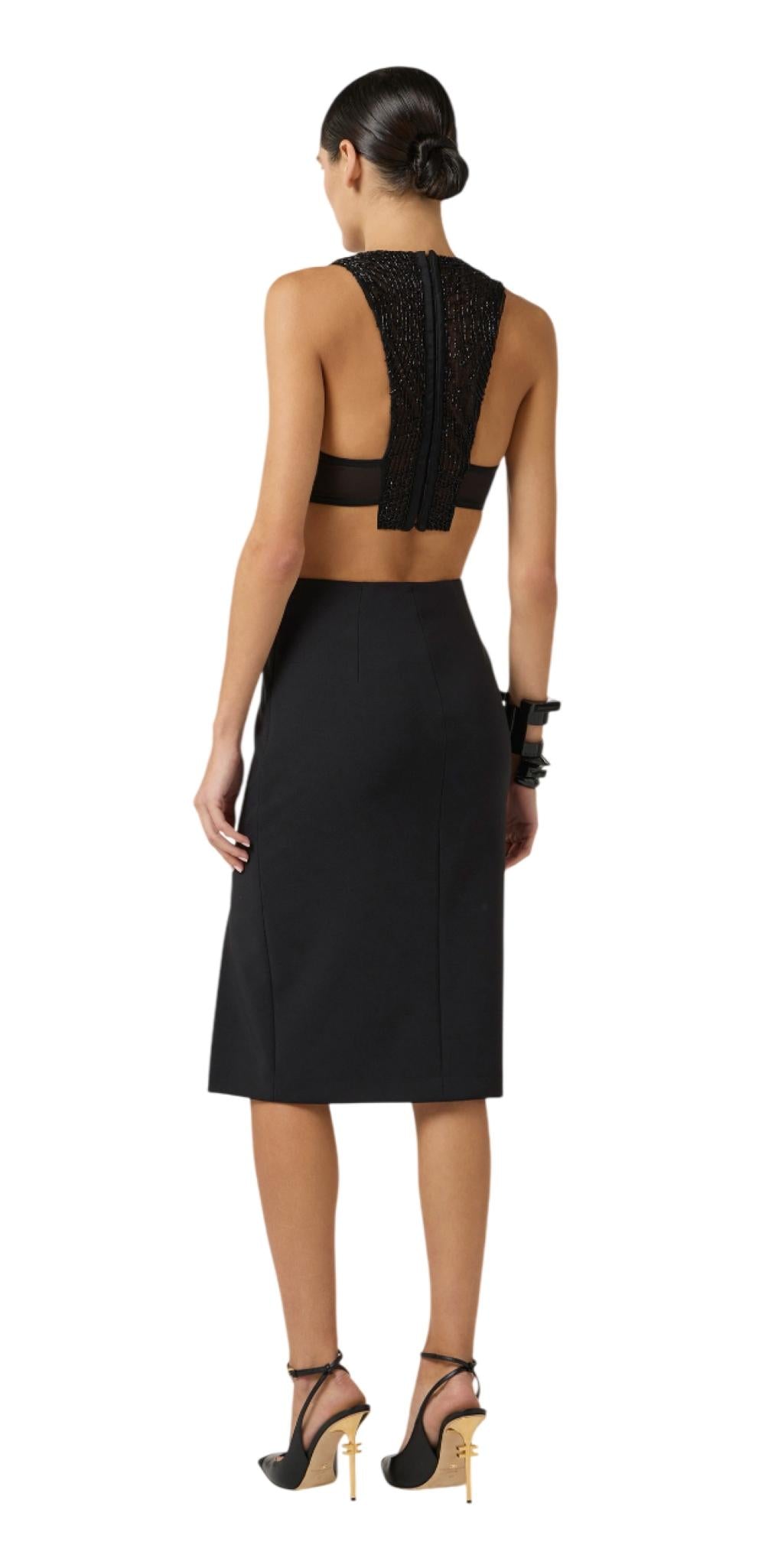 ELISABETTA FRANCHI Gonna Elisabetta Franchi donna GO14761E2110 Continuativa Iconic Nero<BR/> GO14761E2 110