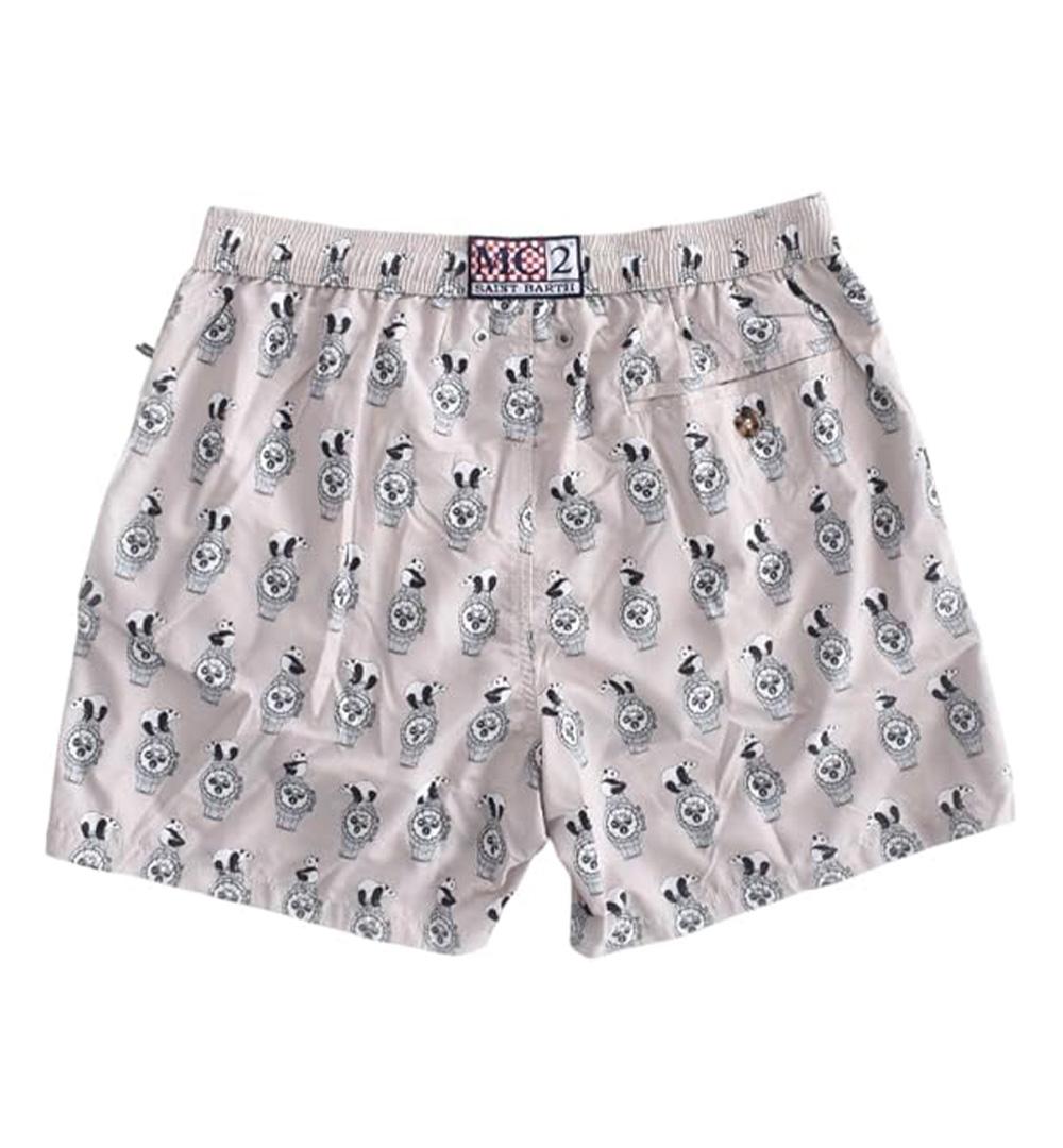 MC2 SAINT BARTH Costume uomo Lighting Micro MC2 Saint Barth 0518H Beige panda orologi coulisse all over patch logo LIGHTINGMICRO0518H 11