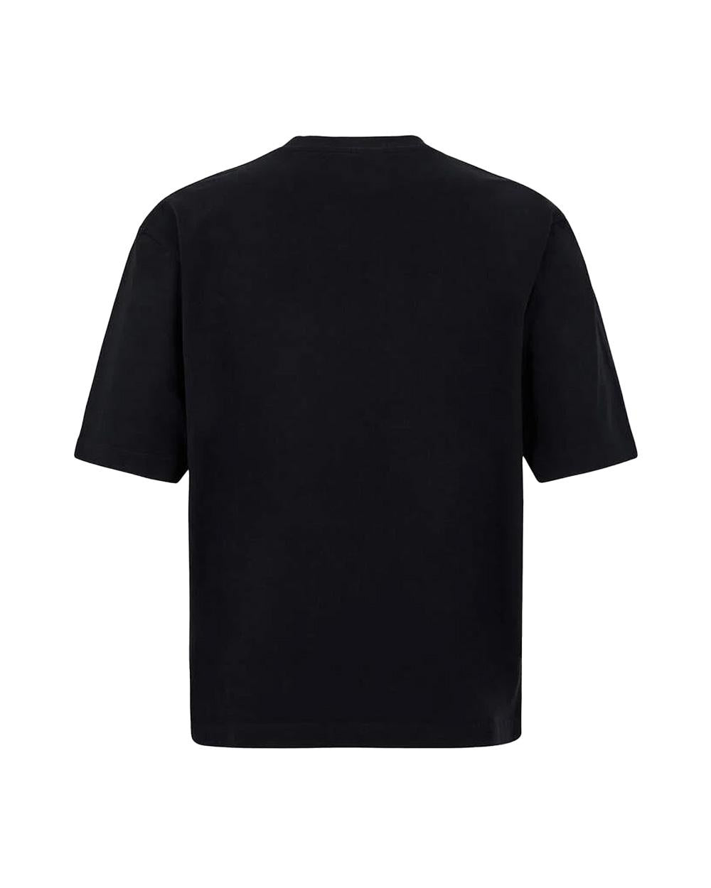 DSQUARED2 T-shirt DSQUARED2 uomo Loose Fit S74GD1524D20106 Nera loose girocollo logo cotone S74GD1524D20106 900