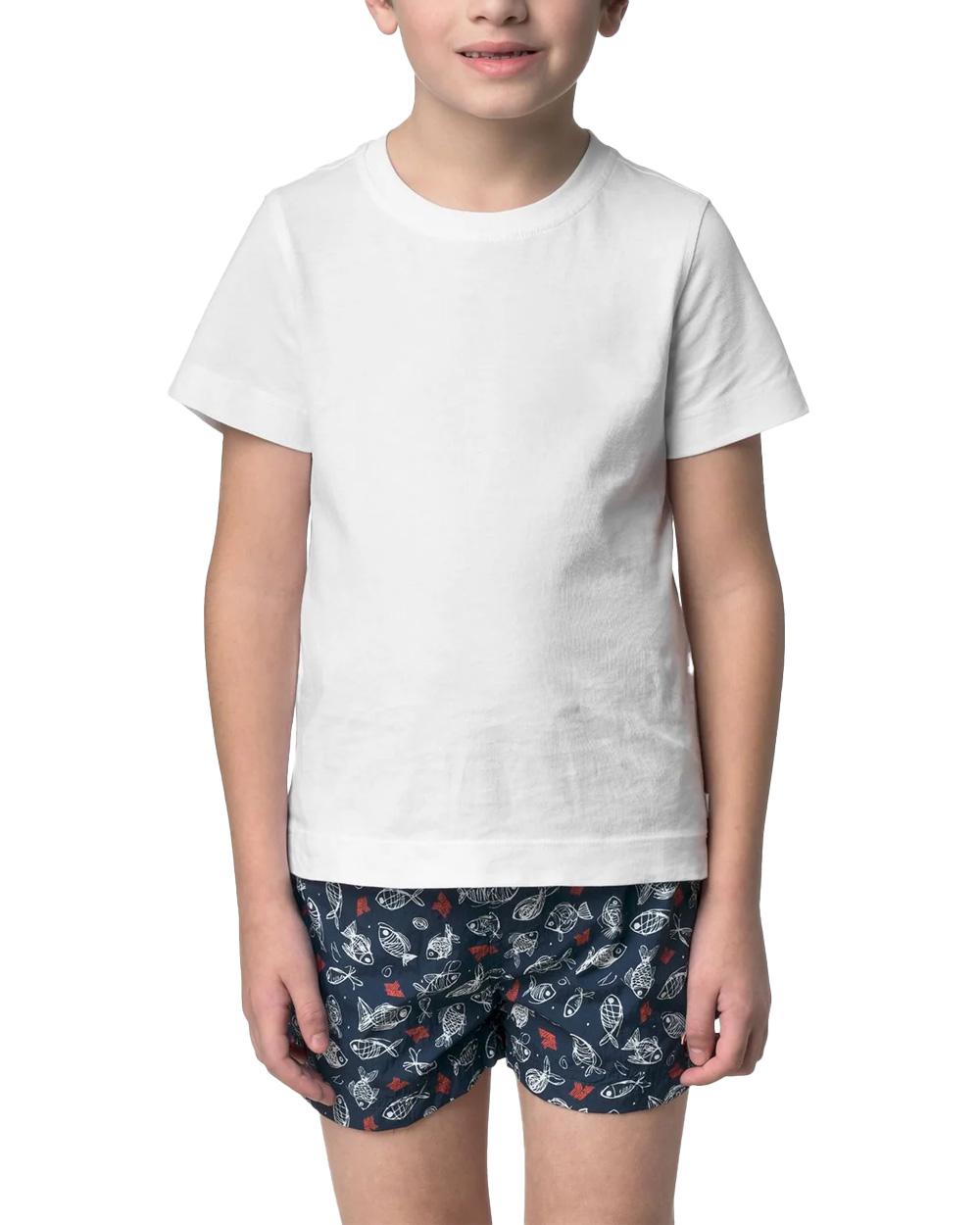 K-WAY Costume K-WAY bambino K2151JWRU P. HAZEL GRAPHIC BEACH Blu poliestere tasche coulisse slip interno rete K2151JWU C16