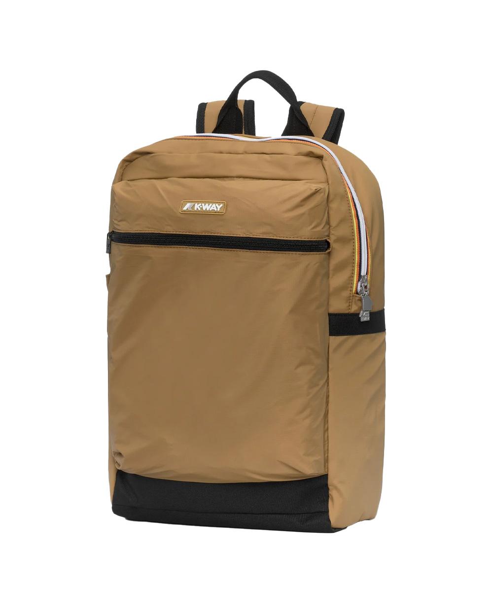 K-WAY Zaino K-WAY unisex K2116RW LAON Marrone impermeabile antivento manico tasca K2116RW V04