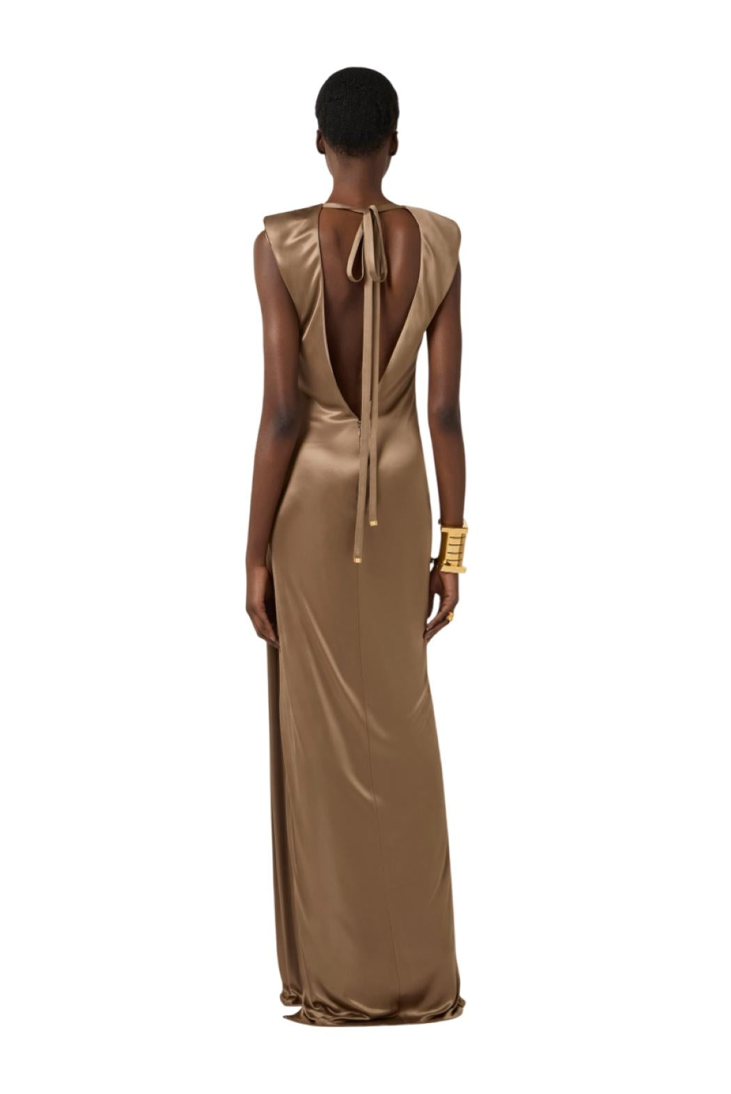 ELISABETTA FRANCHI Abito Elisabetta Franchi donna ABR2461E2229 Red Carpet Argilla<BR/> ABR2461E2 229