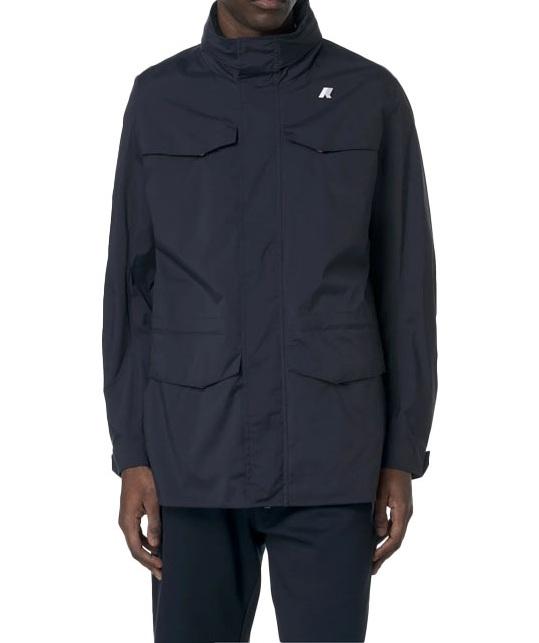 K-WAY Giubbino K-way uomo K8135HW K89 MANUEL STRETCH NYLON JERSEY blu delpth K8135HW K89
