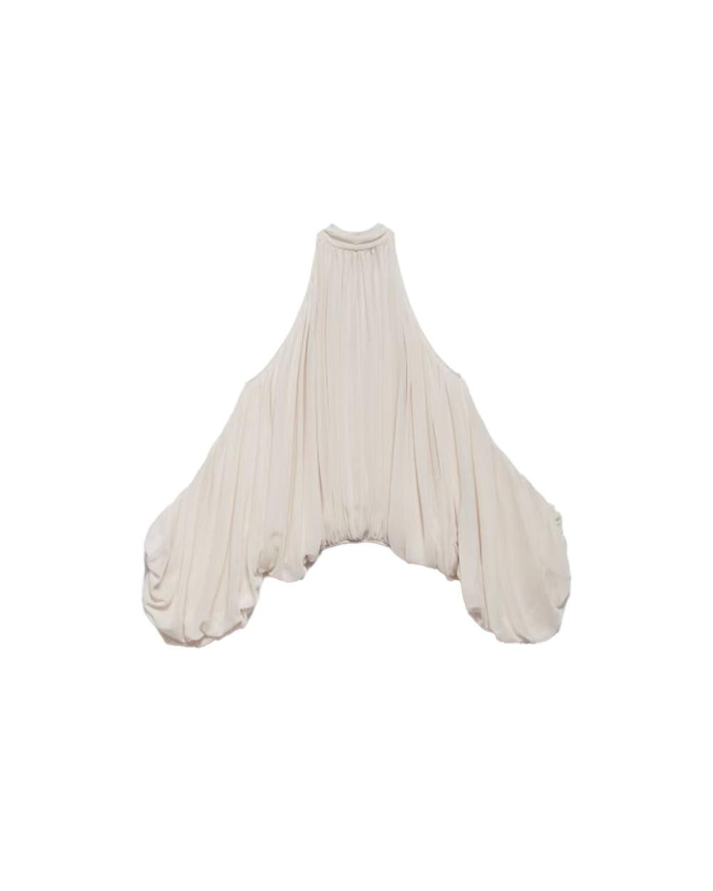 ANIYE BY Camicia ANIYE BY TEODORA donna 185018 Panna balloon fiocco bottoni spalle scoperte 185018 02477
