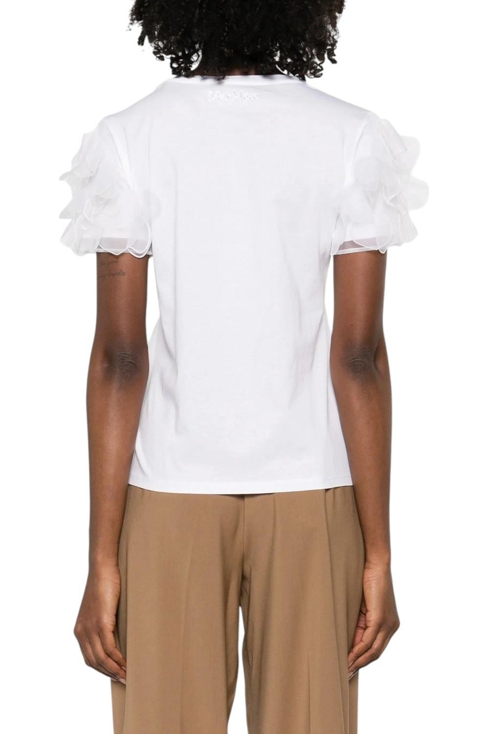 STUDIO T-shirt Studio donna 2616971013600 004 Editti maniche ruffled in organza Bianco<BR/> 2616971013600 004