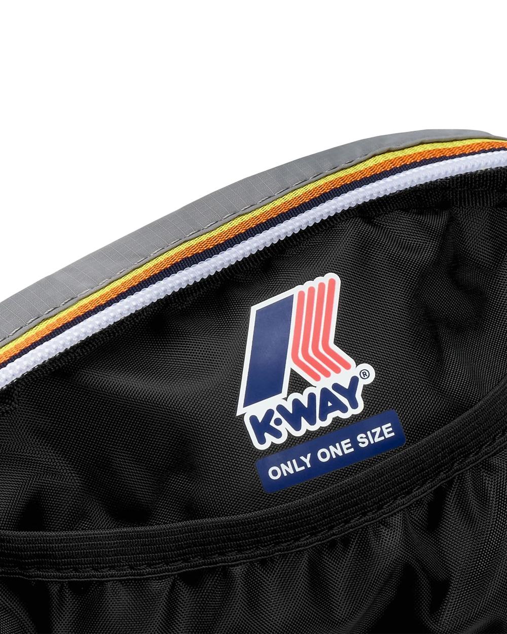 K-WAY Pochette K-WAY unisex K4133GW BLAIR Grigio tasca gros grain logo K4133GW 411