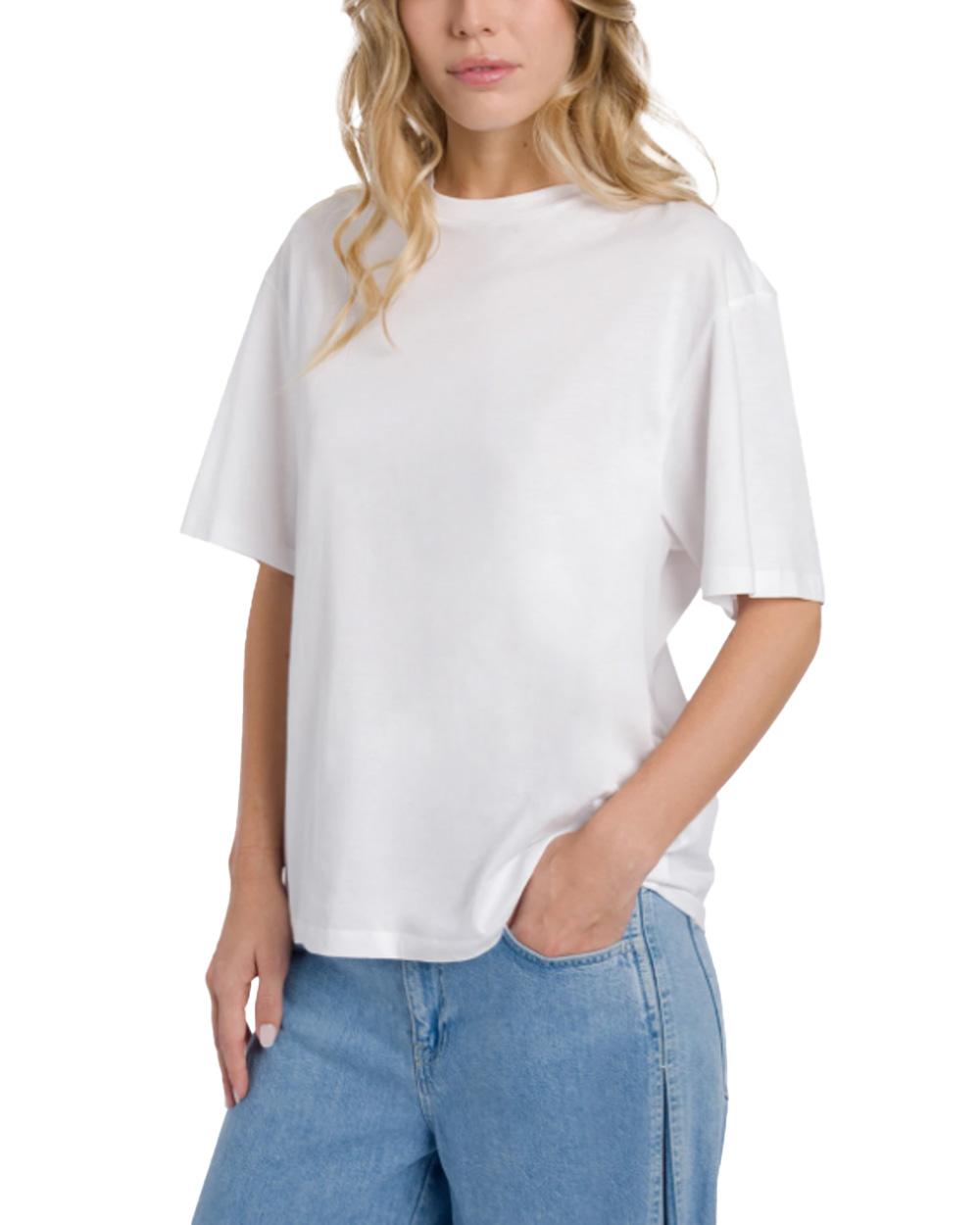 DONDUP T-shirt DONDUP donna DS074JF350D Bianca DS074JF350D 000