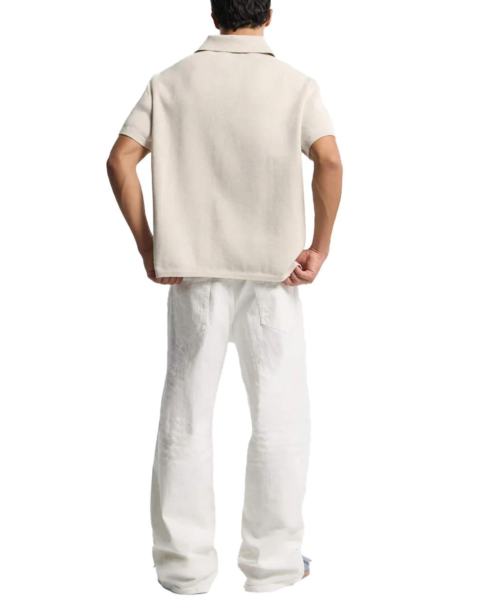 DSQUARED2 Polo DSQUARED2 uomo S74HA1607D13193 Azzurra cotone inserto deni bottoni S74HA1607D13193 961