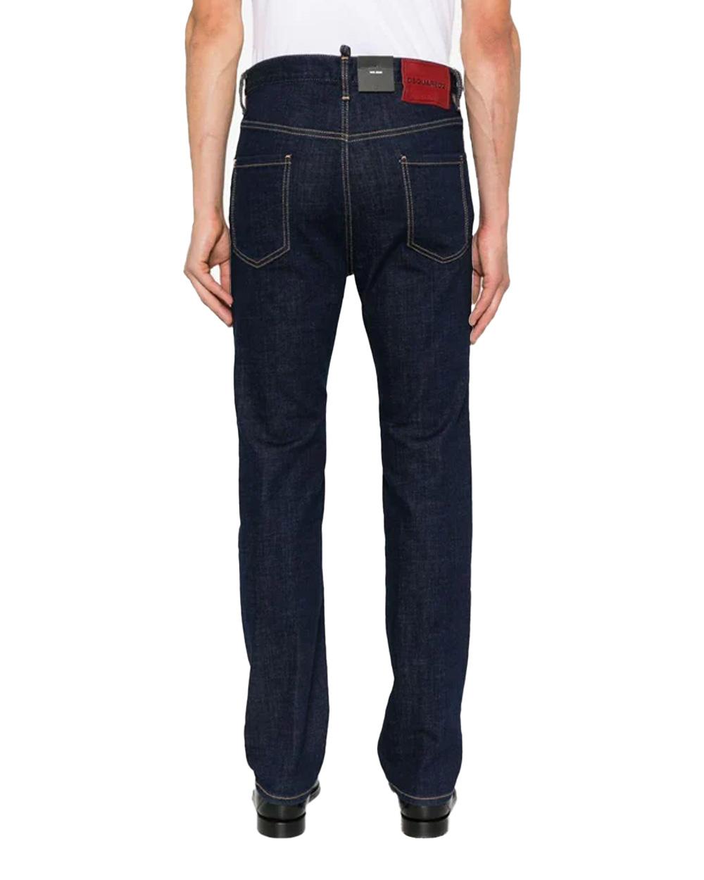 DSQUARED2 Jeans DSQUARED2 uomo S74LB1739S30664 Blu straight gamba dritta tasche S74LB1739S30664 470