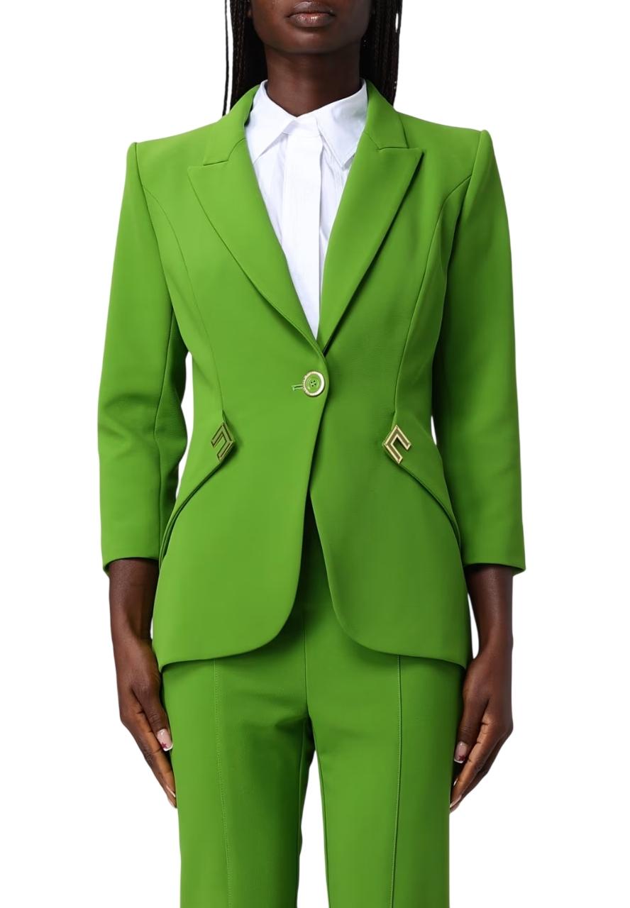 ELISABETTA FRANCHI Giacca Elisabetta Franchi donna GI21561E2EV3 Aloe <BR/> GI21561E2 EV3