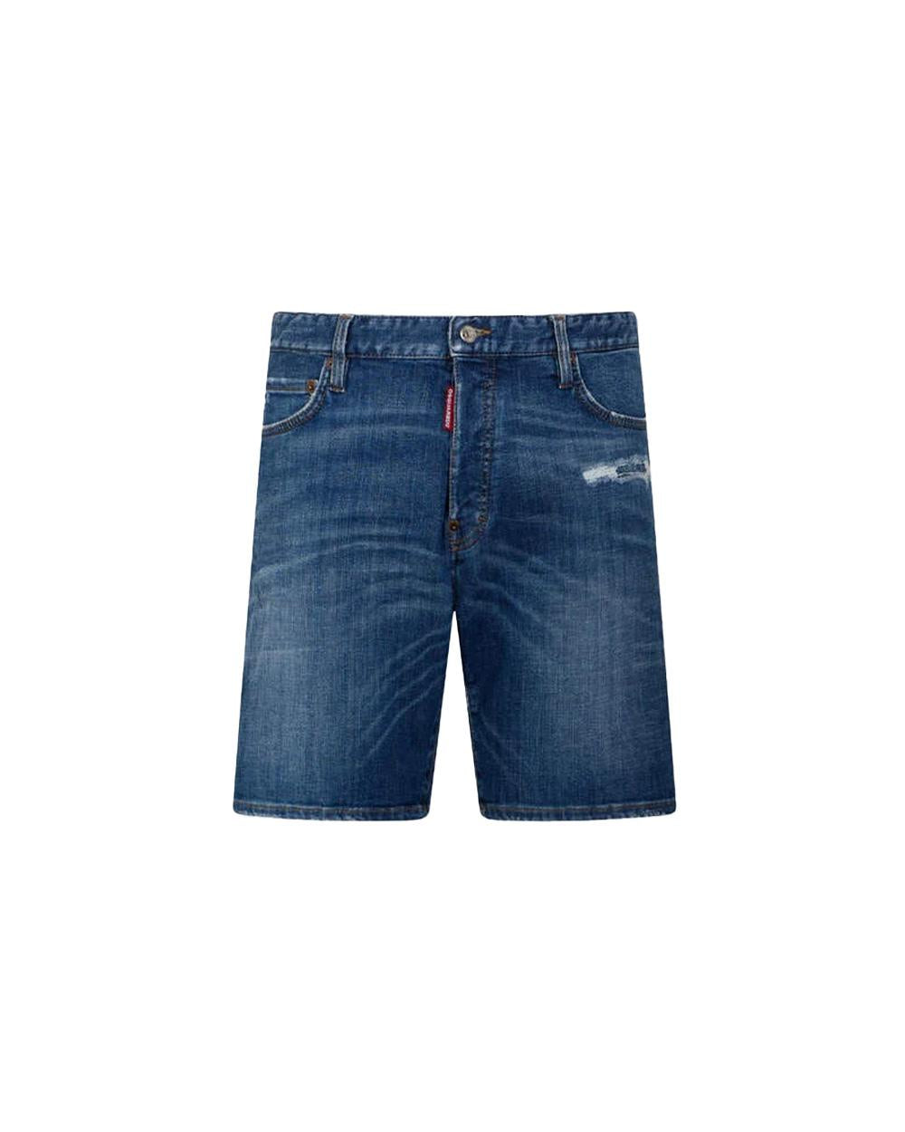 DSQUARED2 Bermuda DSQUARED2 uomo Marine S74MU0990S30872 Blu cinque tasche cotone vintage S74MU0990S30872 470