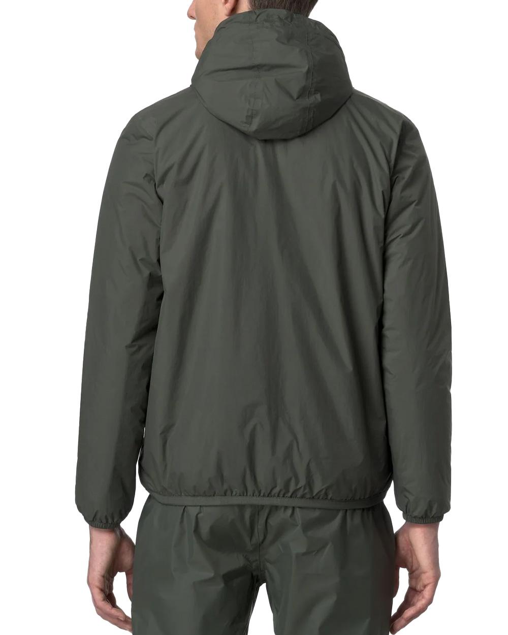 K-WAY Giubbino K-WAY donna LE VRAI 4.0 CLAUDE WARM K61273W Nero cuciture termonastrate cappuccio regolabile zip frontale con pattina antivento polsini elasticizzati K61273W WMR