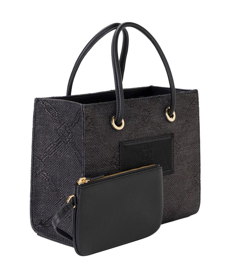 ELISABETTA FRANCHI Borsa Elisabetta Franchi donna BS83A52E2110 nera rafia BS83A52E2 110