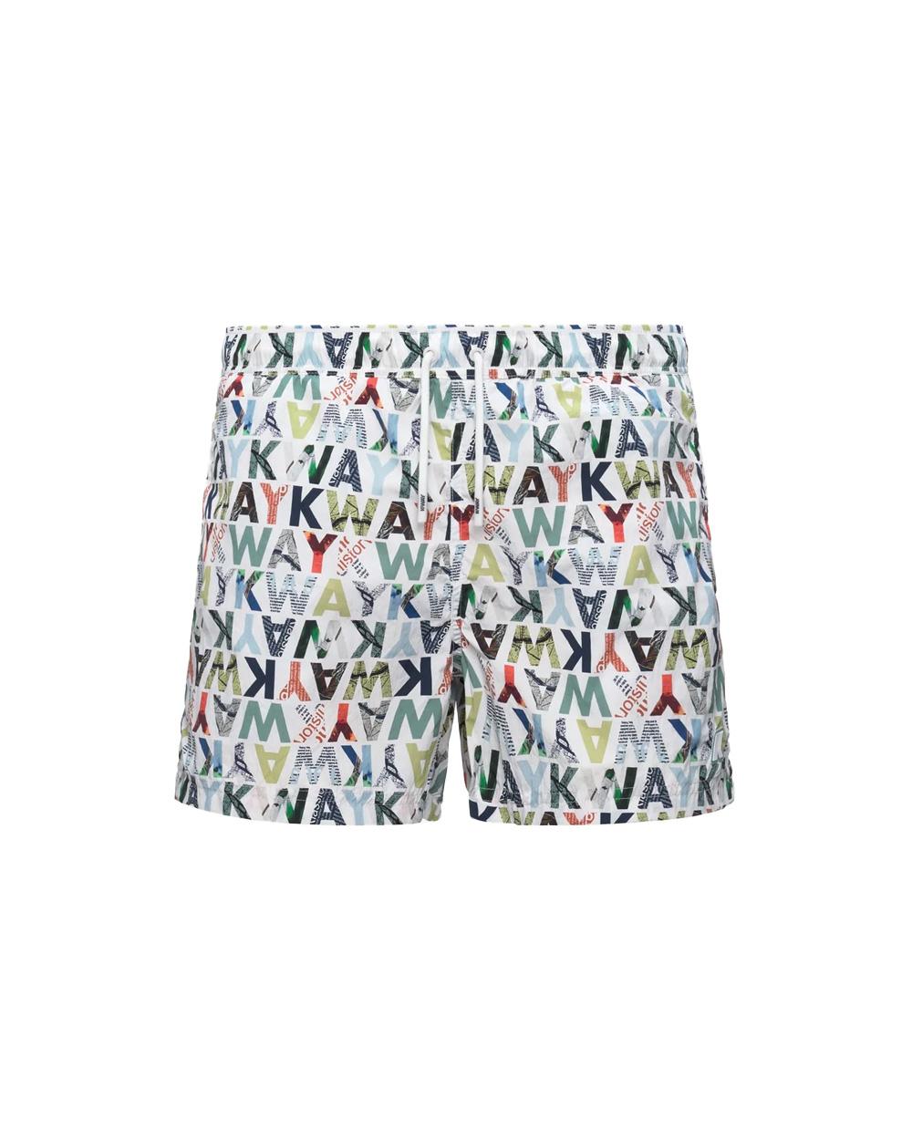 K-WAY Costume K-WAY uomo K2158GW HAZEL GRAPHIC BEACH Fantasia slip vita coulisse tascge K2158GW C12