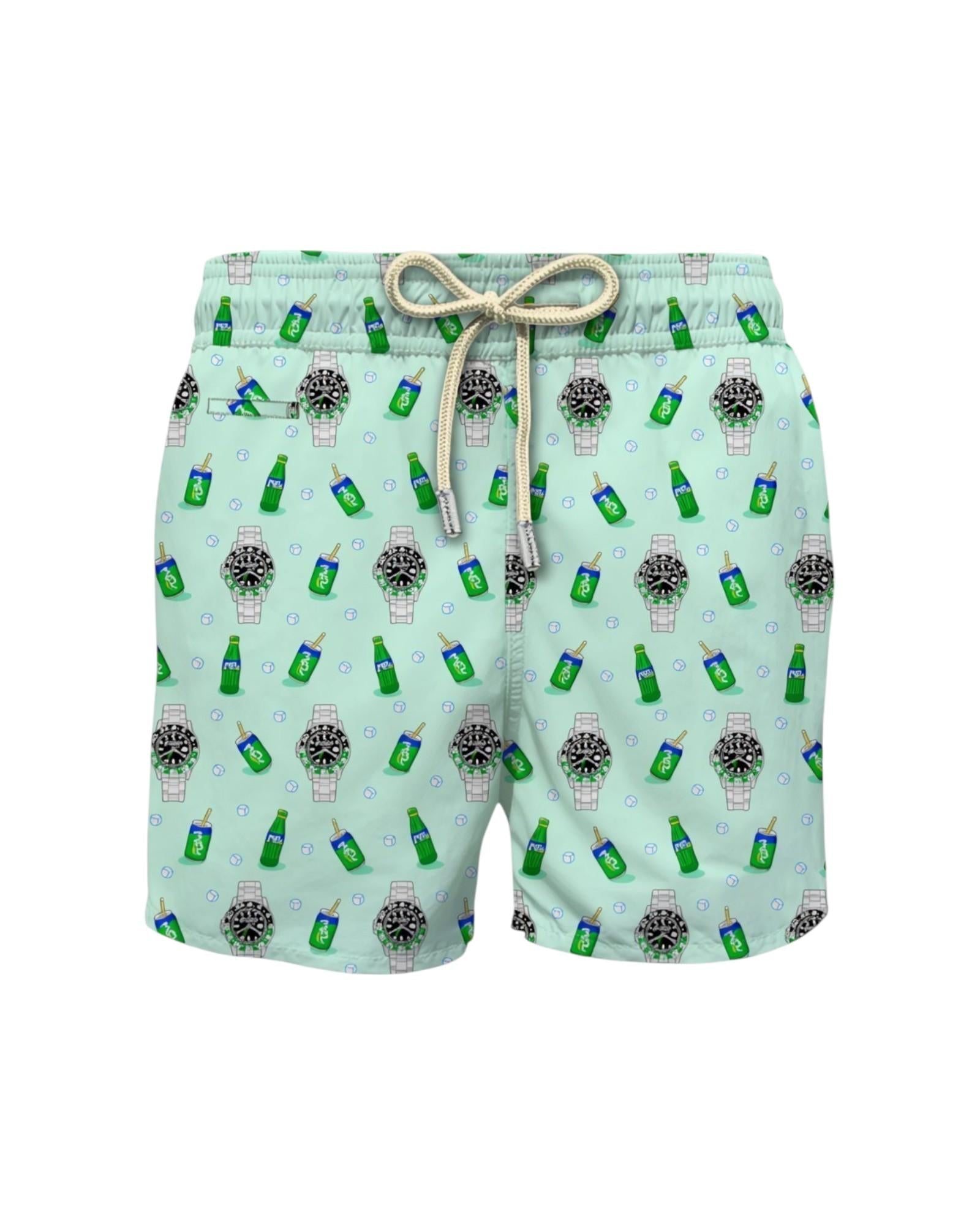 MC2 SAINT BARTH Costume MC2 SAINT BARTH uomo LIG0003 0790 555 61 Lighting Micro Left Watch Verde acqua<BR/> LIG000307905 55