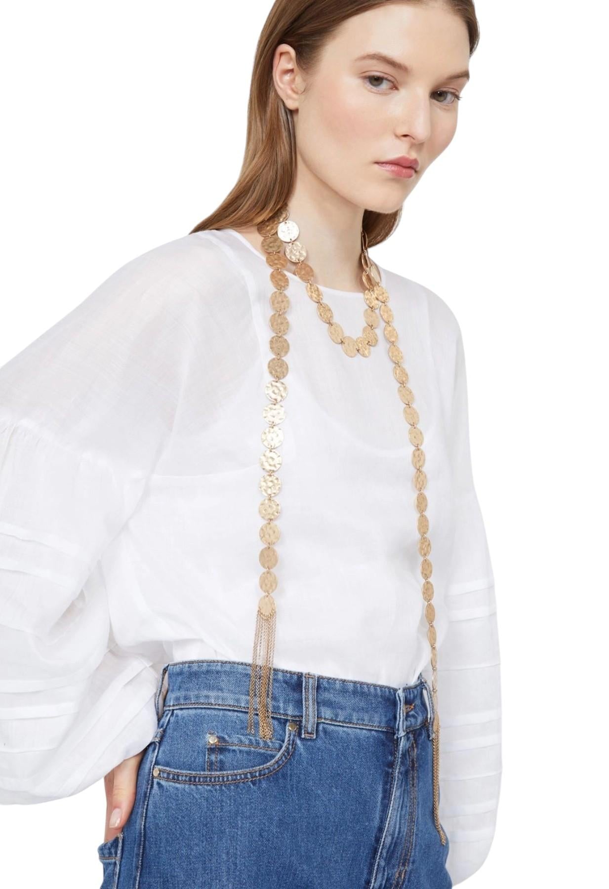 STUDIO Collana Studio donna 2616751012600 001 Fiorire a sciarpa con monete Oro<BR/> 2616751012600 001