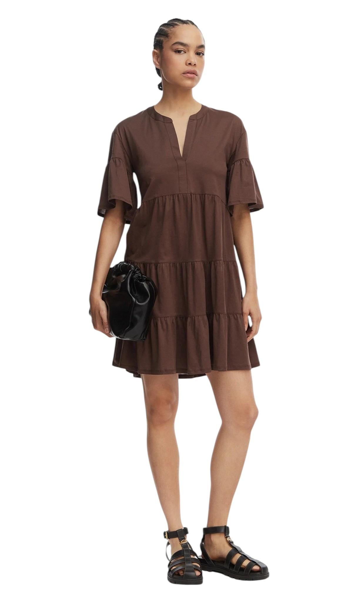 WEEKEND Abito Weekend donna 2615621042600 011 Saggina in jersey di cotone Marrone<BR/> 2615621042600 011