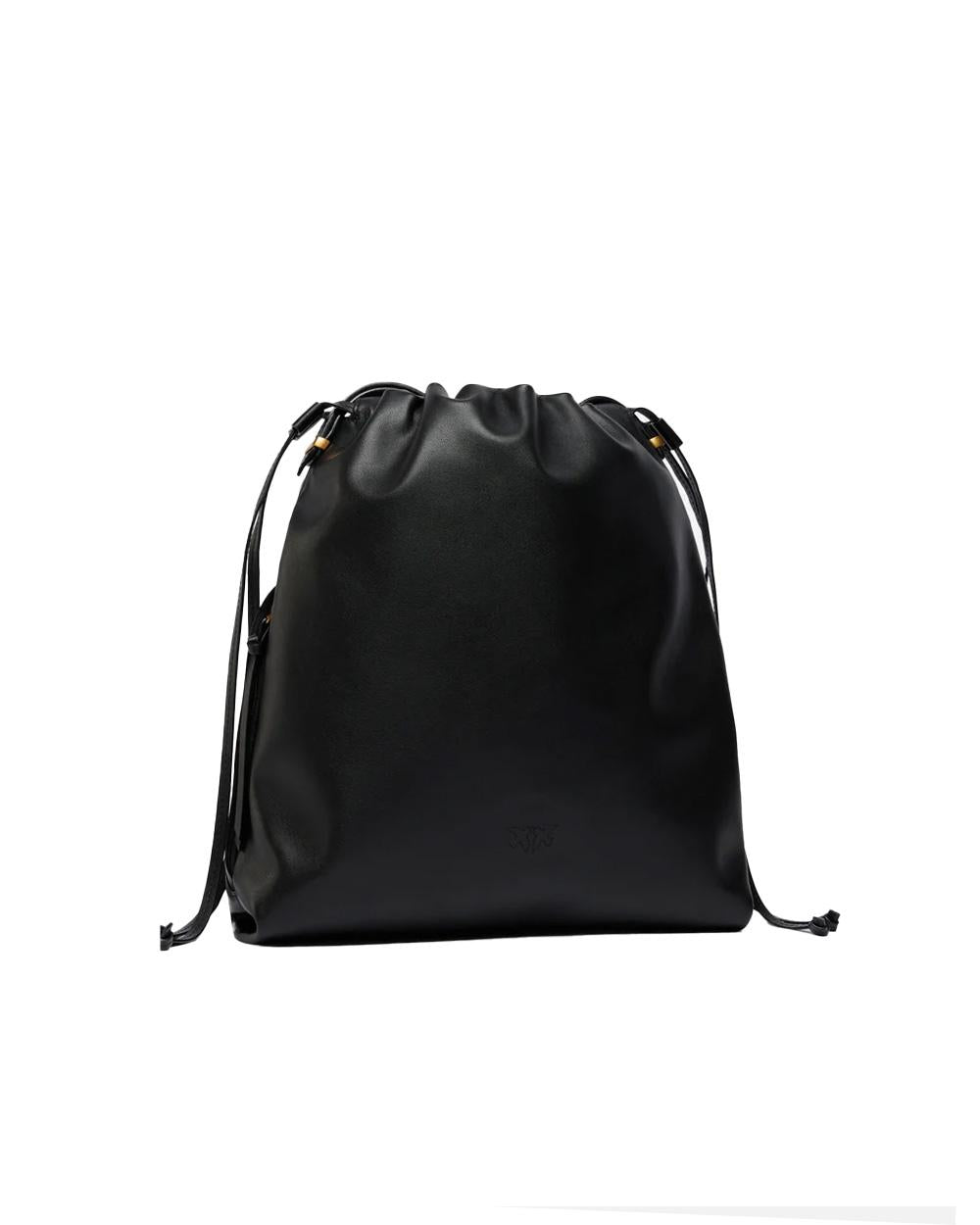 PINKO Borsa PINKO donna SLOUCHY CLASSIC BAG 104359A0QO Nera pelle tracolla coulisse zip 104359A0QO Z99Q