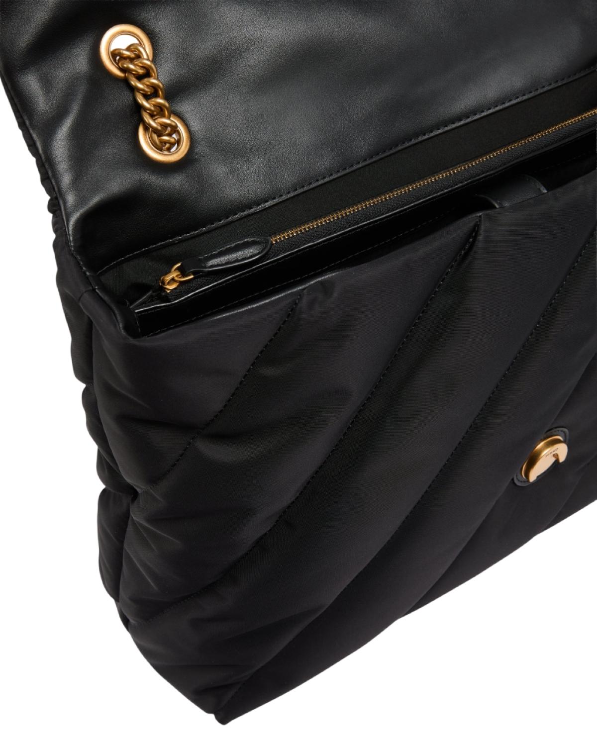 PINKO Borsa donna Pinko 103347A358Z99Q Shopper Extra Love Puff Nero<BR/> 103347A358 Z99Q