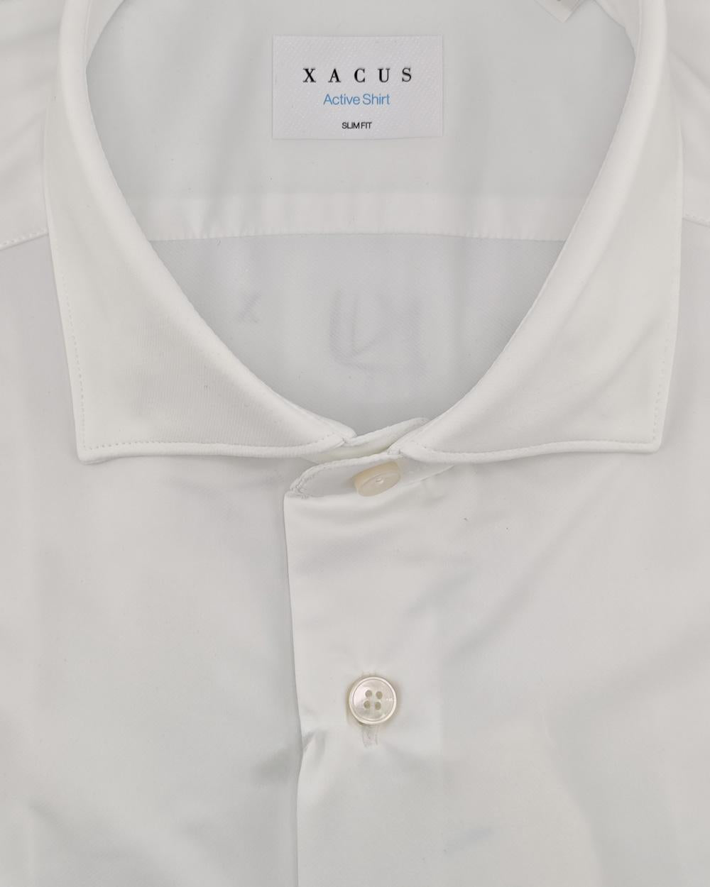 XACUS Camicia XACUS uomo ACT658ML11460 Bianca collo francese poliammide slim fit bottoni ACT658ML11460 001