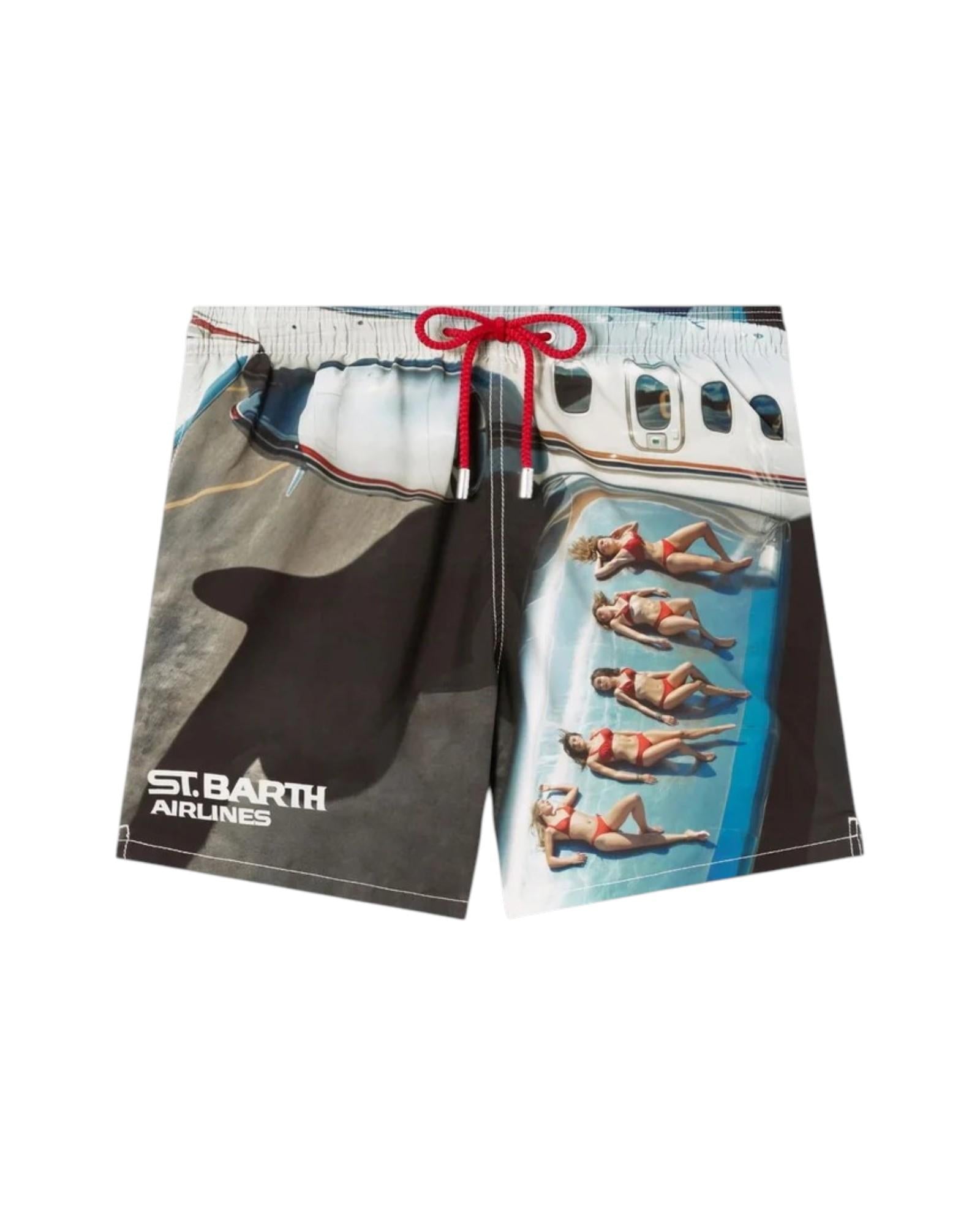 MC2 SAINT BARTH Costume MC2 SAINT BARTH uomo GUS0009 01718L01 Gustavia stampa St. Barth Airlines Fantasia<BR/> GUS000901718L 01