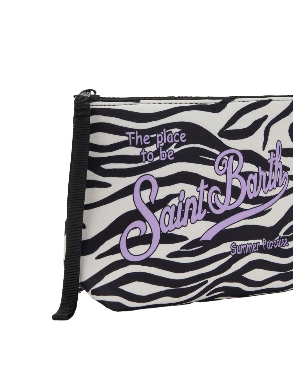 MC2 SAINT BARTH Pochette MC2 SAINT BARTH donna ALINE ZEBRATA ALIN00103322L Nera ALIN00103322L 0124