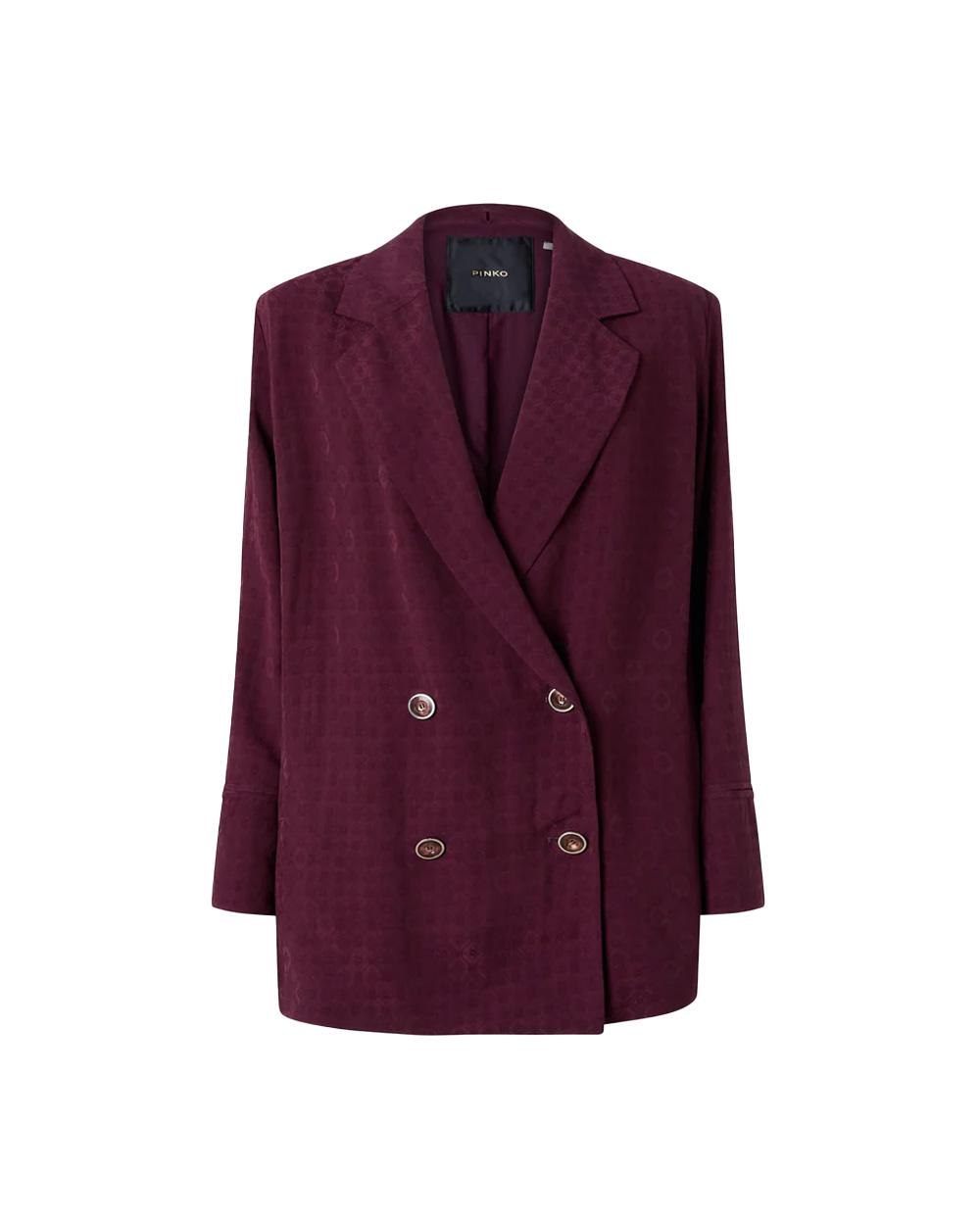 PINKO Giacca PINKO donna GWEN 106280A33H Bordeaux fodera interna tasche tessuto jacquard 106280A33H RR7