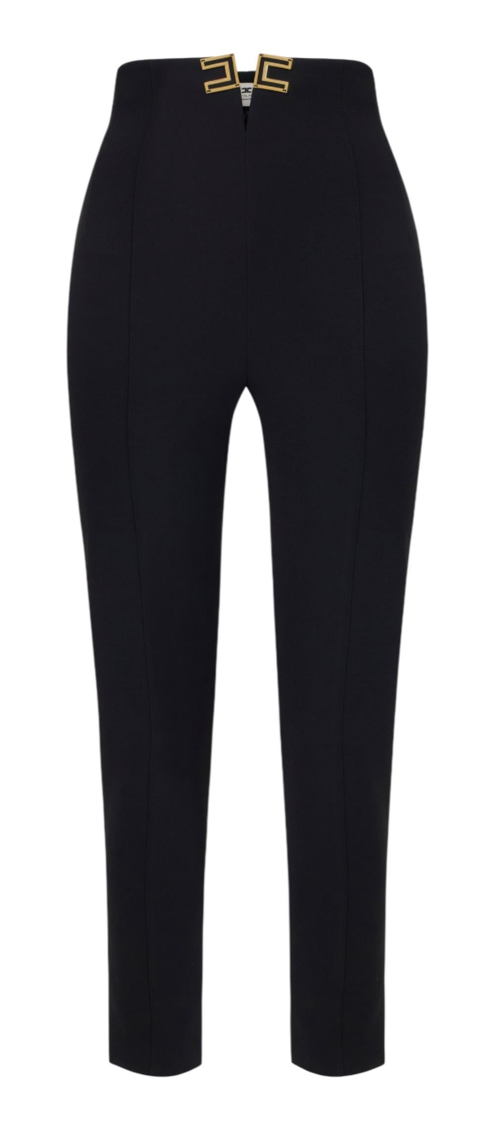 ELISABETTA FRANCHI Pantalone Elisabetta Franchi donna PA16361E2110 Main Collection Nero<BR/> PA16361E2 110