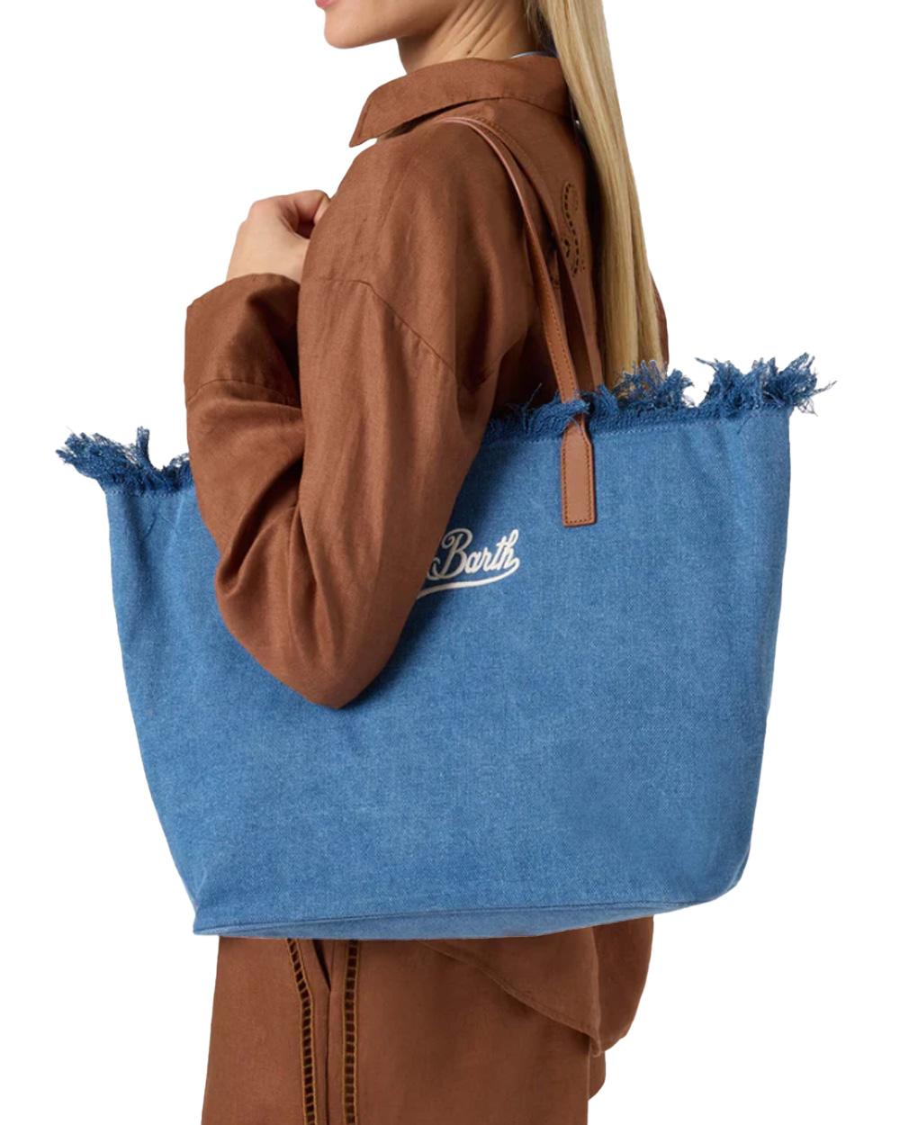 MC2 SAINT BARTH Borsa MC2 SAINT BARTH donna City Regular Frange CBF000100436L Denim CBF000100436L 00