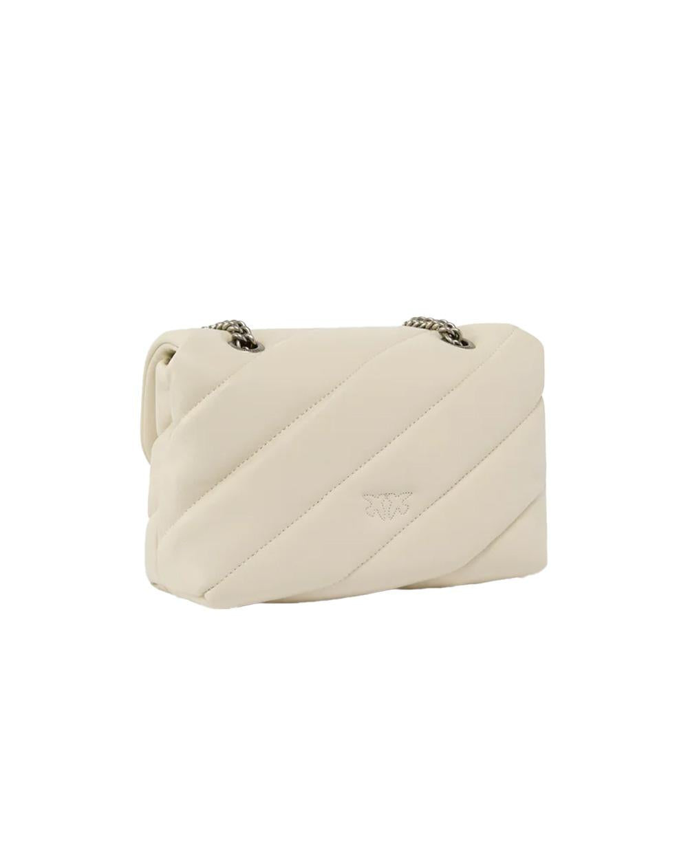 PINKO Borsa PINKO donna MINI LOVE BAG PUFF 100039A0F2 Bianca nappa pelle trapuntatura tracolla 100039A0F2 Z14O