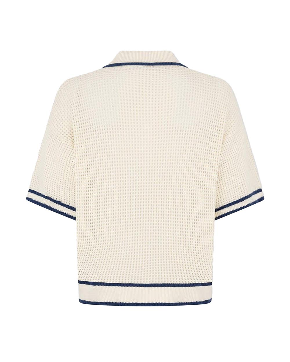 DSQUARED2 Maglia DSQUARED2 uomo S74HA1598D13194 Panna cotone colletto polo logo ricamato<BR/> S74HA1598D13194 102