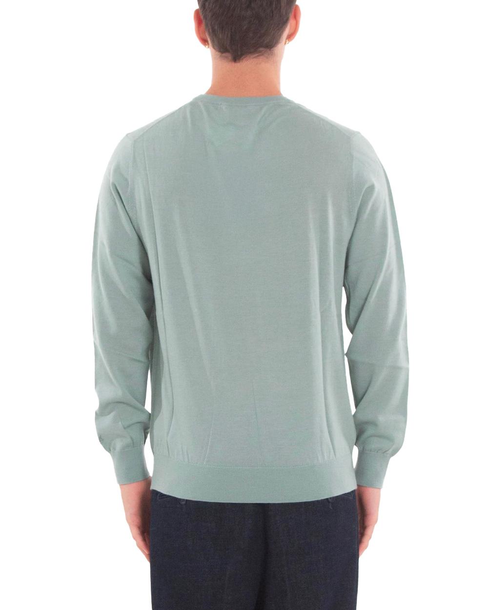MC2 SAINT BARTH Maglione MC2 SAINT BARTH uomo REGENT MERINO REGE013TEX000100268I Verde lana girocollo REGE013 TEX0001 00268I 53