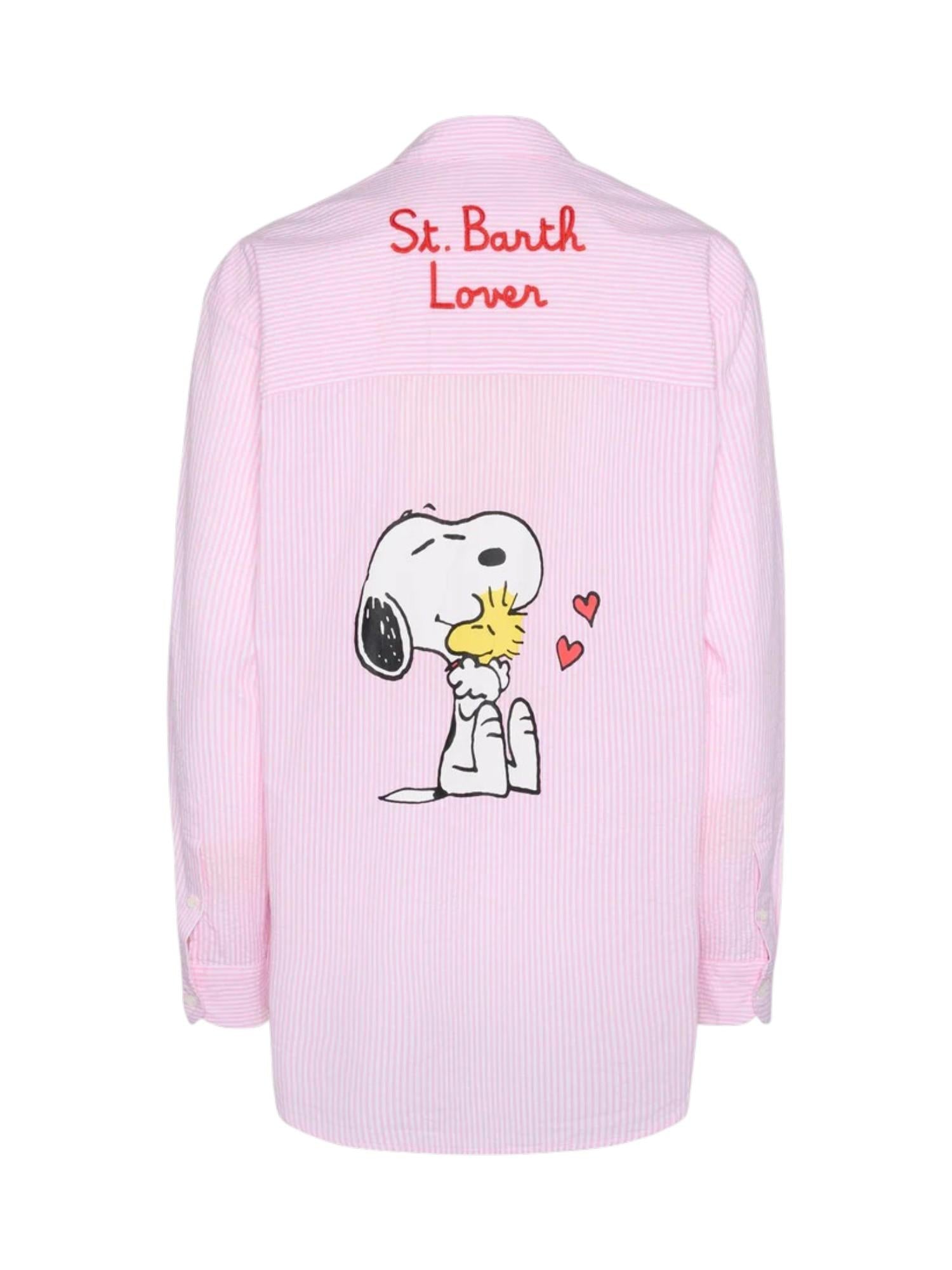 MC2 SAINT BARTH Camicia MC2 SAINT BARTH donna BRIG005 01926L 21 Brigitte Embry Cotton Seersucker Snoopy Rosa<BR/> BRIG00501926L 21
