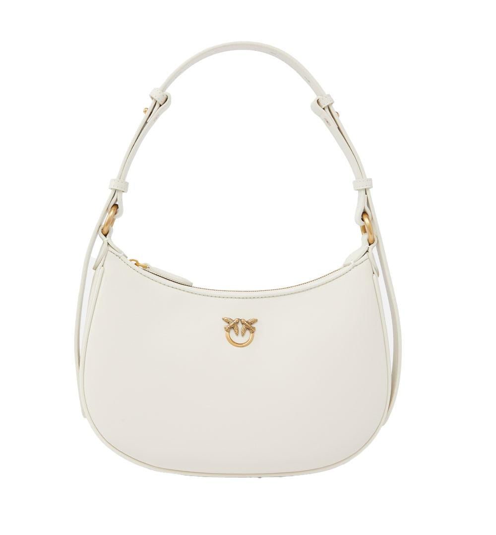 PINKO Borsa Pinko mini Love bag half moon simply bianca logo love birds 102790A1YB Z14Q