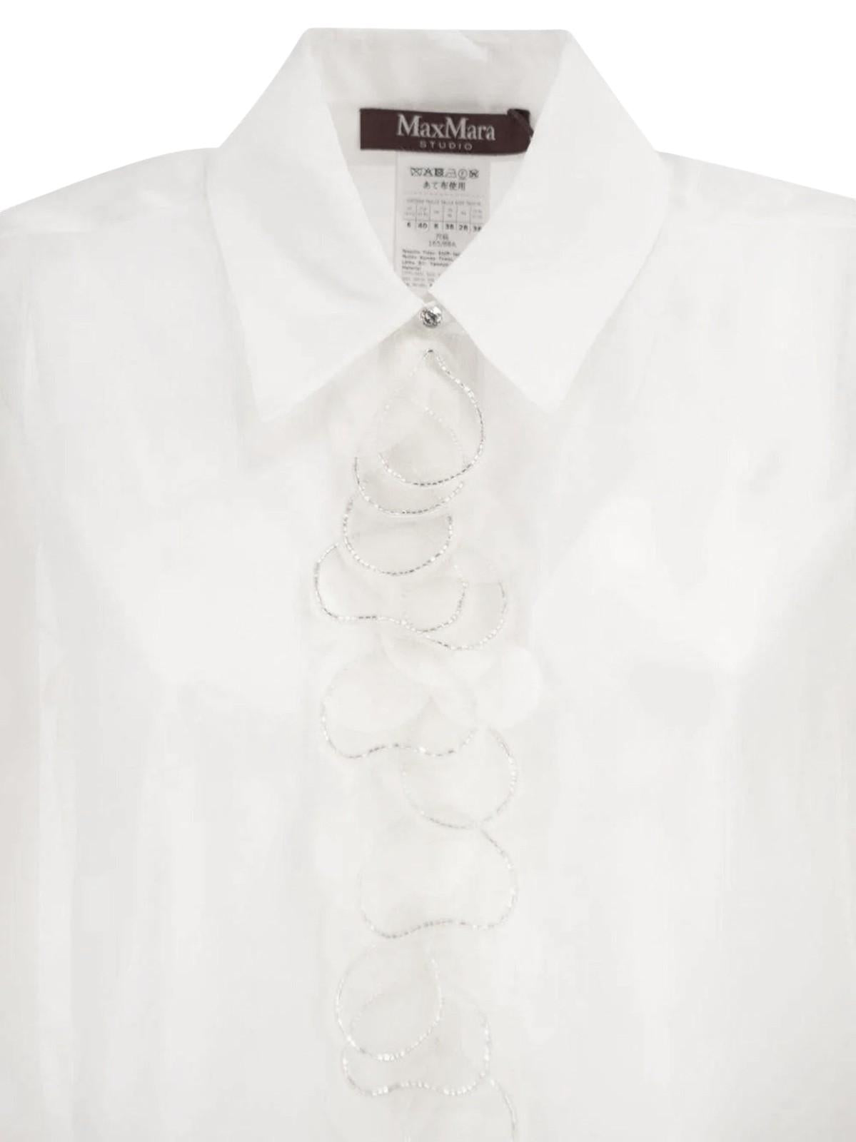 STUDIO Camicia Studio donna 2616261013600 005 Agi in organza Bianco<BR/> 2616261013600 005