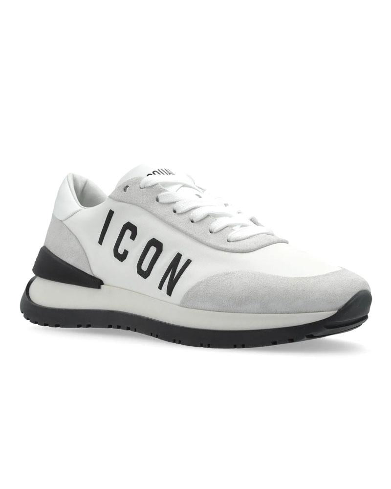 DSQUARED2 Sneakers Dsquared2 uomo SNM041711708205 bianca nera stampa logo <BR/> SNM041711708205 M072