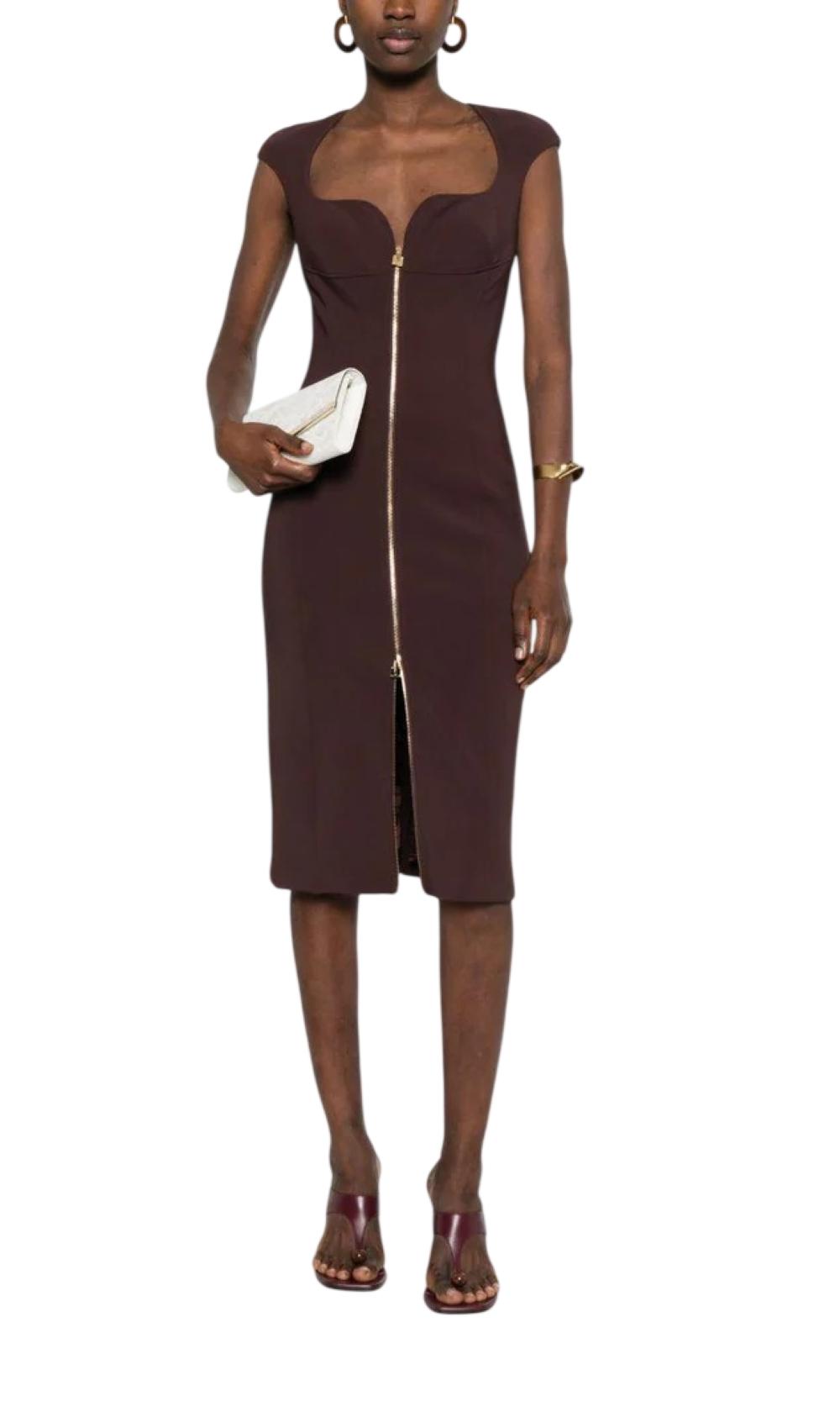 ELISABETTA FRANCHI Abito Elisabetta Franchi donna AB90061E2644 The Club Cacao<BR/> AB90061E2 644