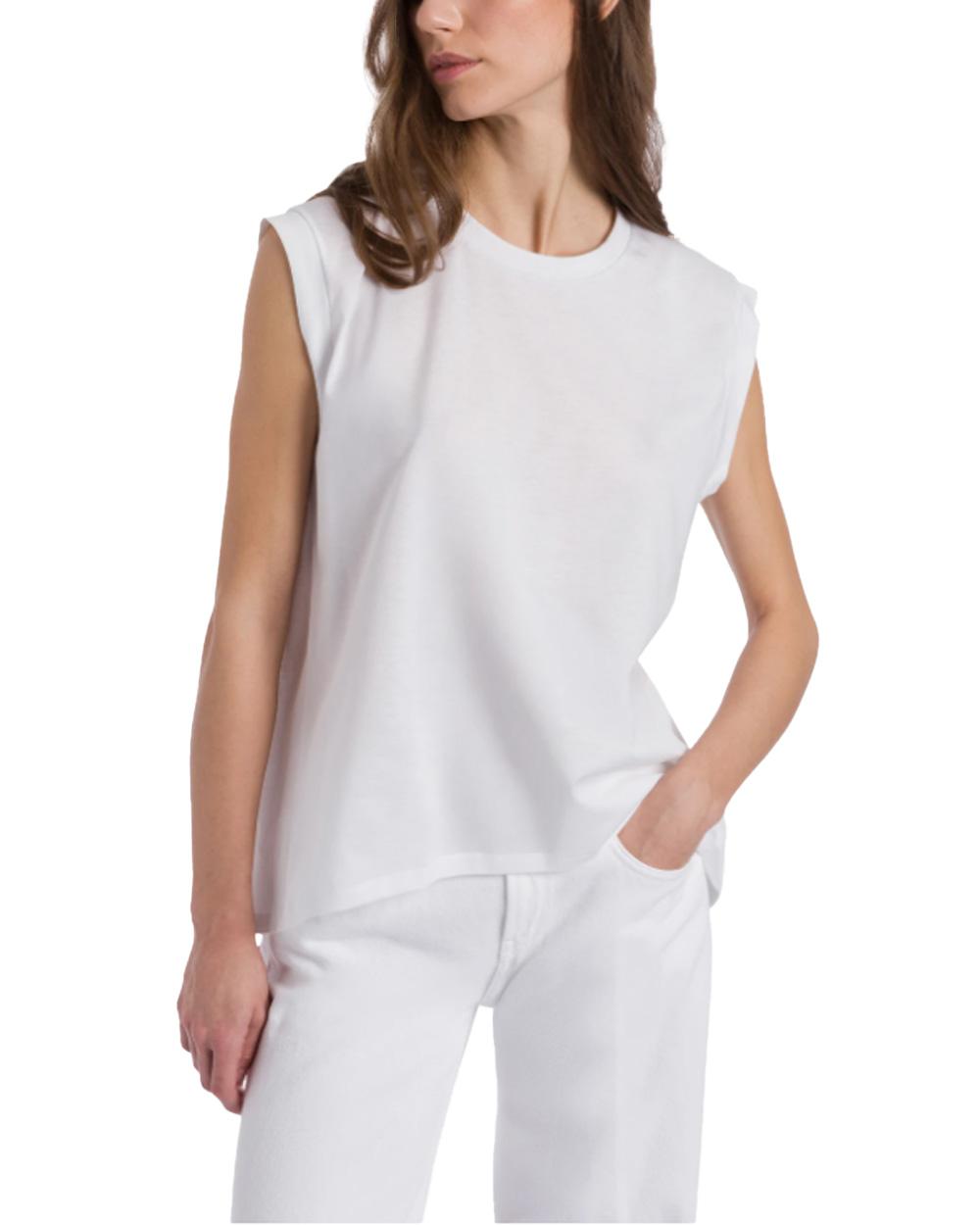 DONDUP T-shirt DONDUP donna DS080JF035LR Bianca DS080JF035LR 000
