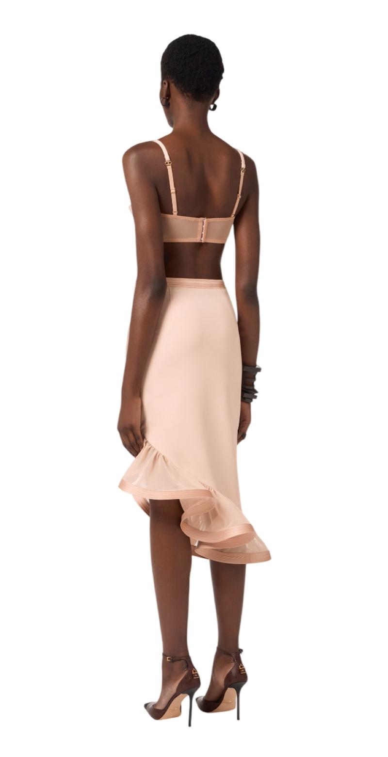 ELISABETTA FRANCHI Gonna Elisabetta Franchi donna GO18062E2EA1 Nude<BR/> GO18062E2 EA1