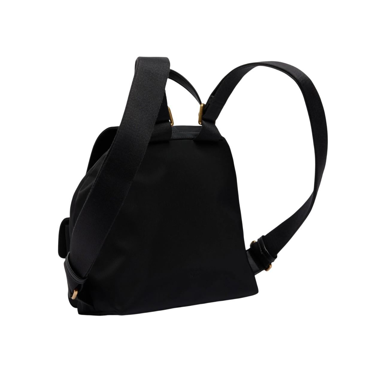 PINKO Zaino Pinko donna 106051A358Z 99Q classic medio in nylon Nero <BR/> 106051A358 Z99Q