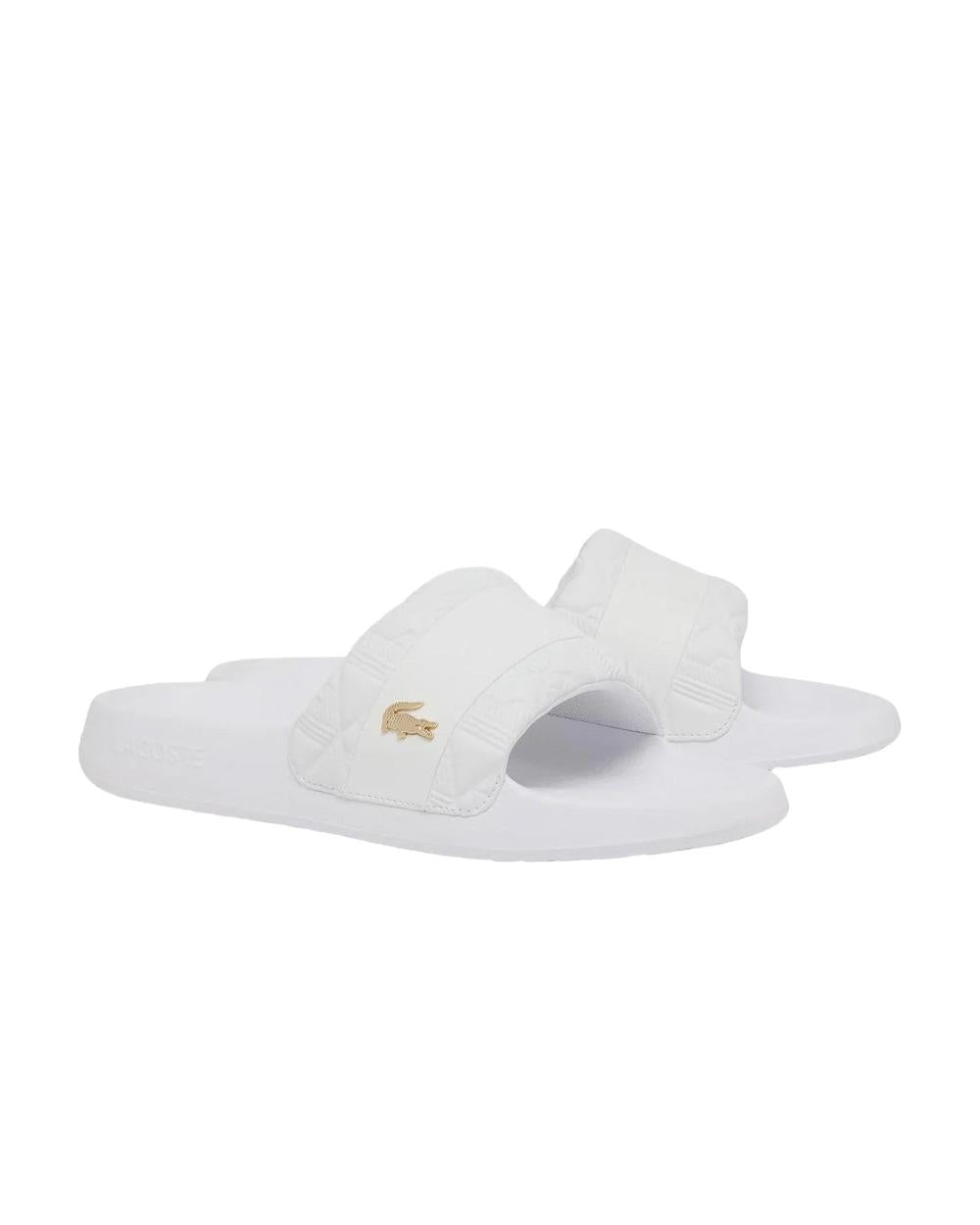 LACOSTE Ciabatte LACOSTE uomo Serve Slide Hybrid E03862 Bianche E03862 080
