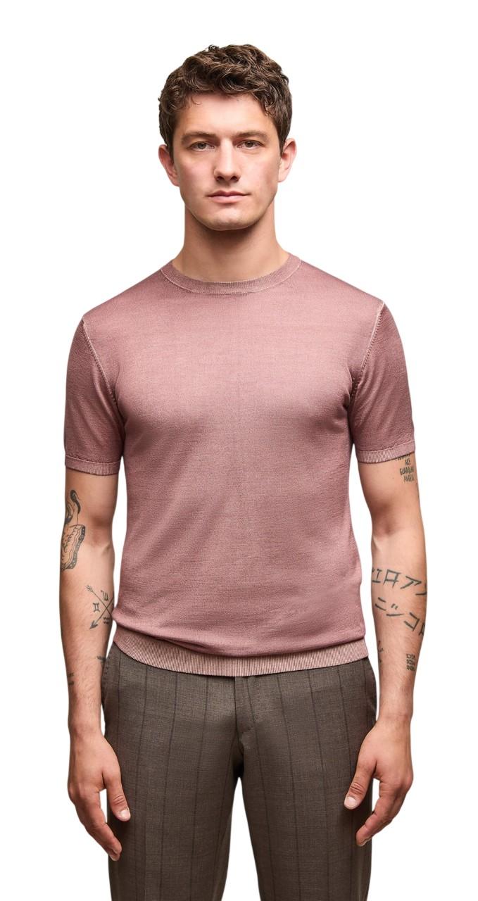 L.B.M. 1911 T- shirt L.B.M. 1911 uomo 640069016 4 seta e cashmere Cipolla <BR/> 640069016 4