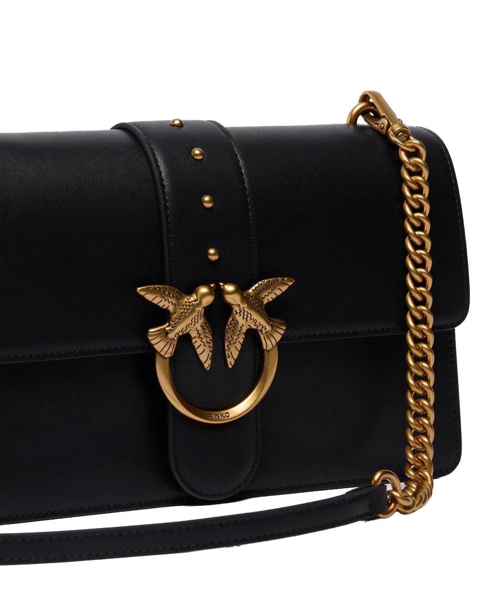 PINKO Borsa PINKO donna LOVE ONE ST CL 105857A0F1 Nera pelle mano seta tracolla regolabile 105857A0F1 Z99Q